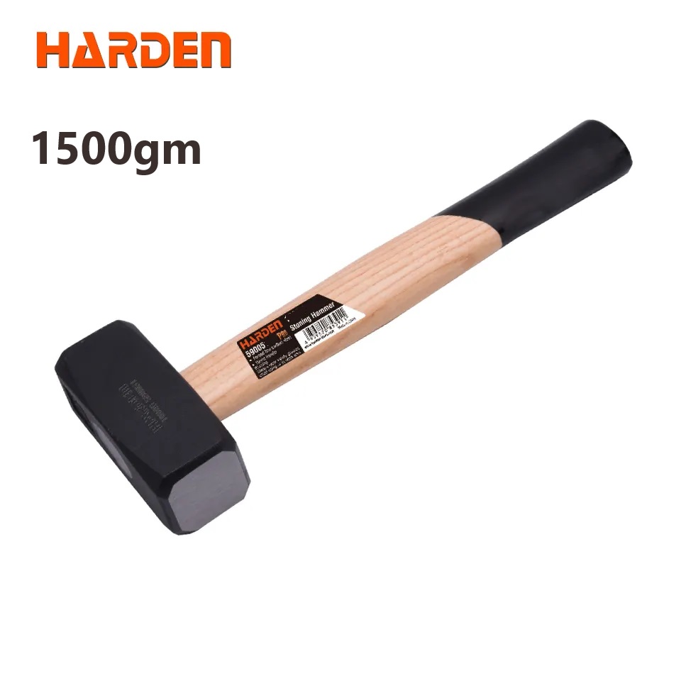 HARDEN Stoning Hammer ( 1.0Kg | 1.5Kg | 2.05Kg ) With Wood Handle; 590051 | 590055 | 590060_img_9