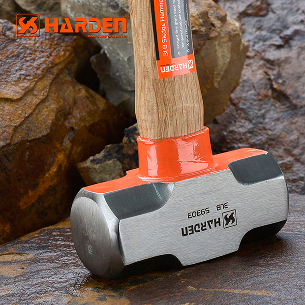 HARDEN Sledge Hammer 3.0 Lbs (1.5kg), Wood Handle, Stoning Hammer; 590303_img_3