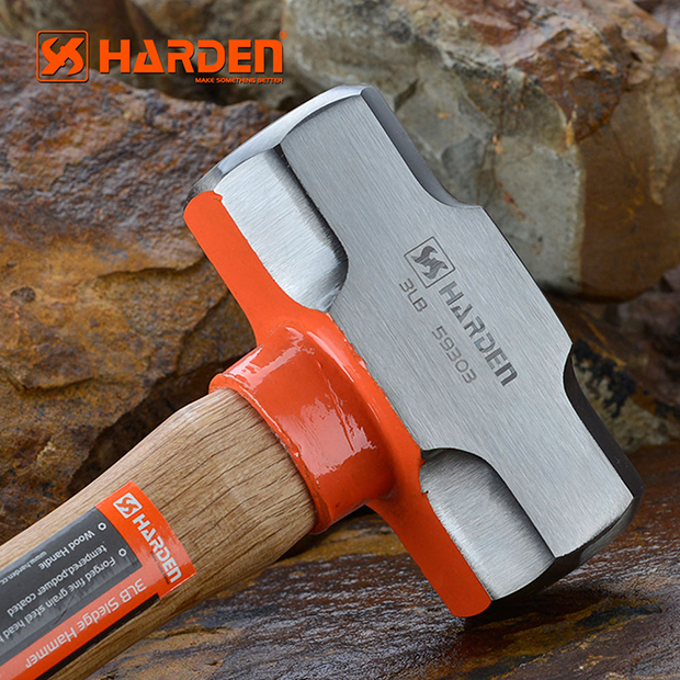 HARDEN Sledge Hammer 3.0 Lbs (1.5kg), Wood Handle, Stoning Hammer; 590303_img_4