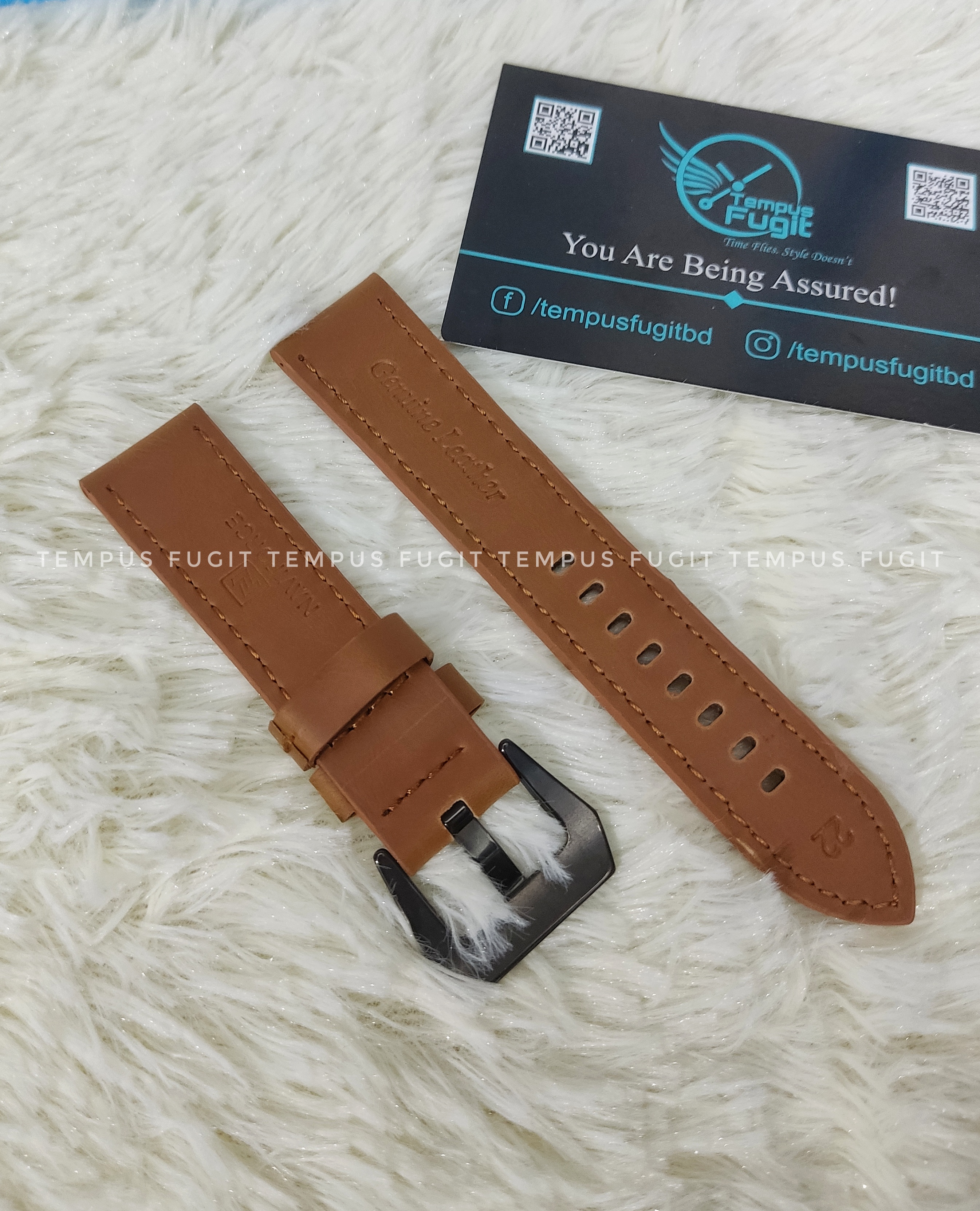 Naviforce Gents 22mm Brown Watch Belt_img_1