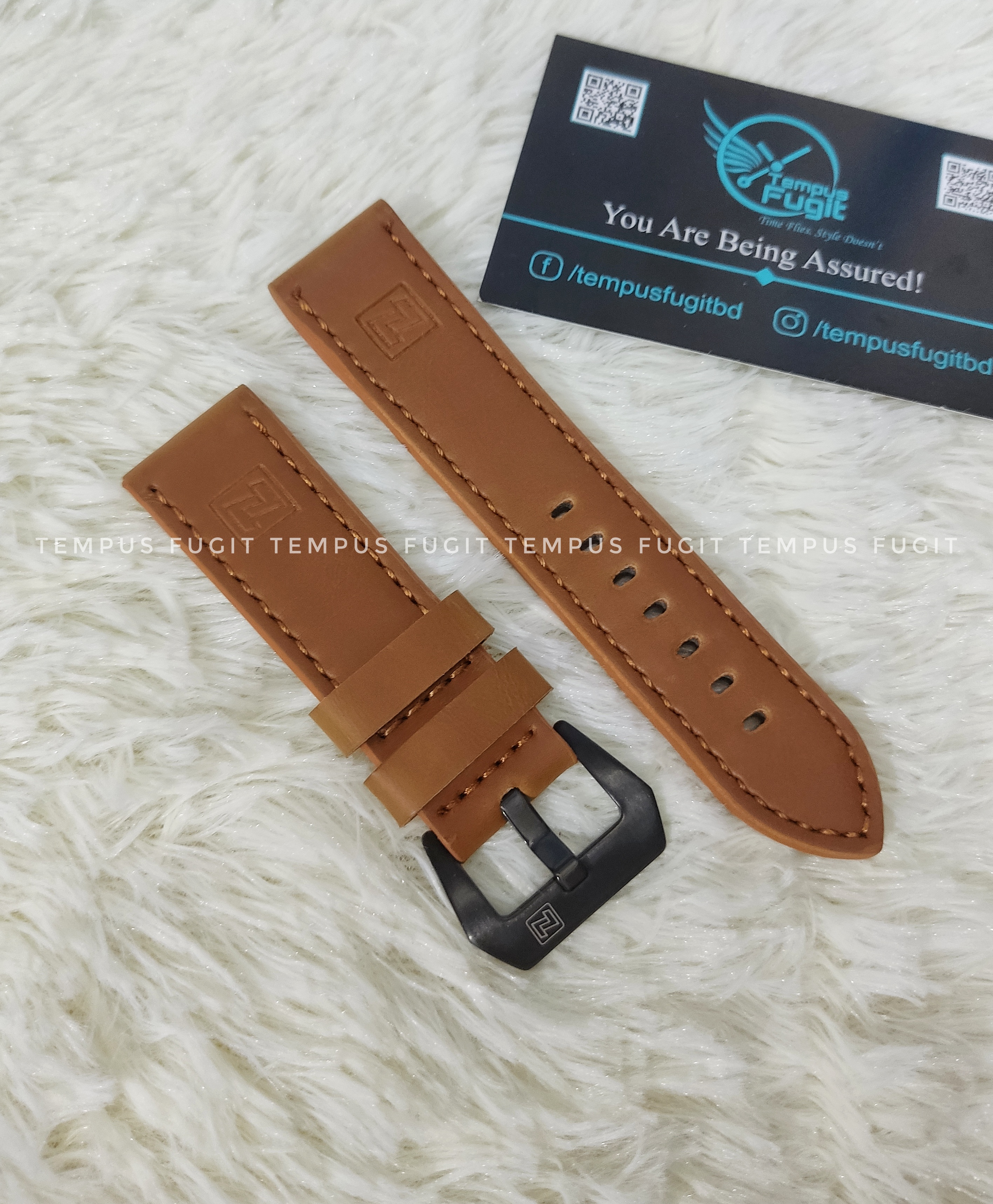 Naviforce Gents 24mm Brown Watch Belt_img_0