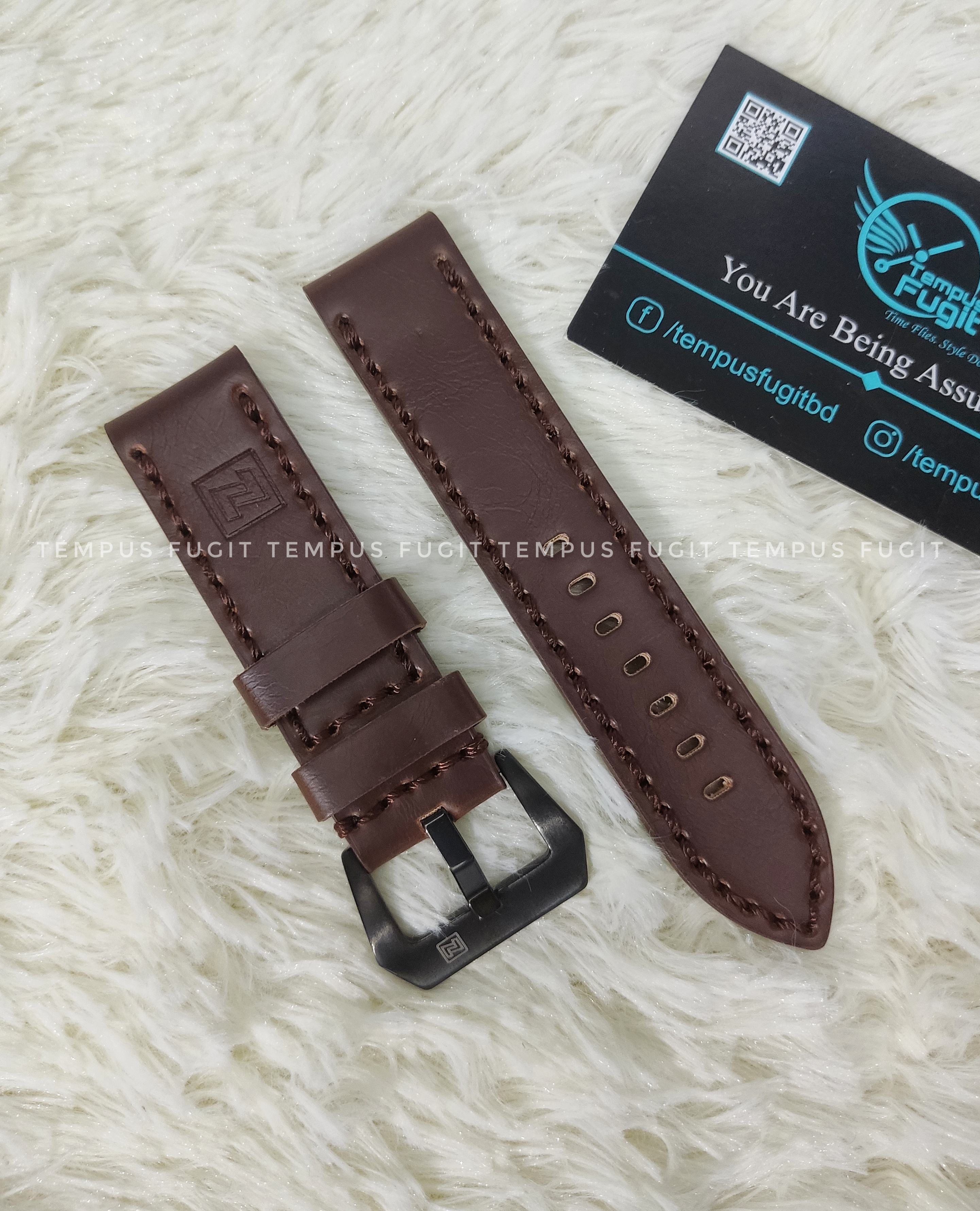 Naviforce Gents 24mm Chocolate Colored Watch Belt_img_0