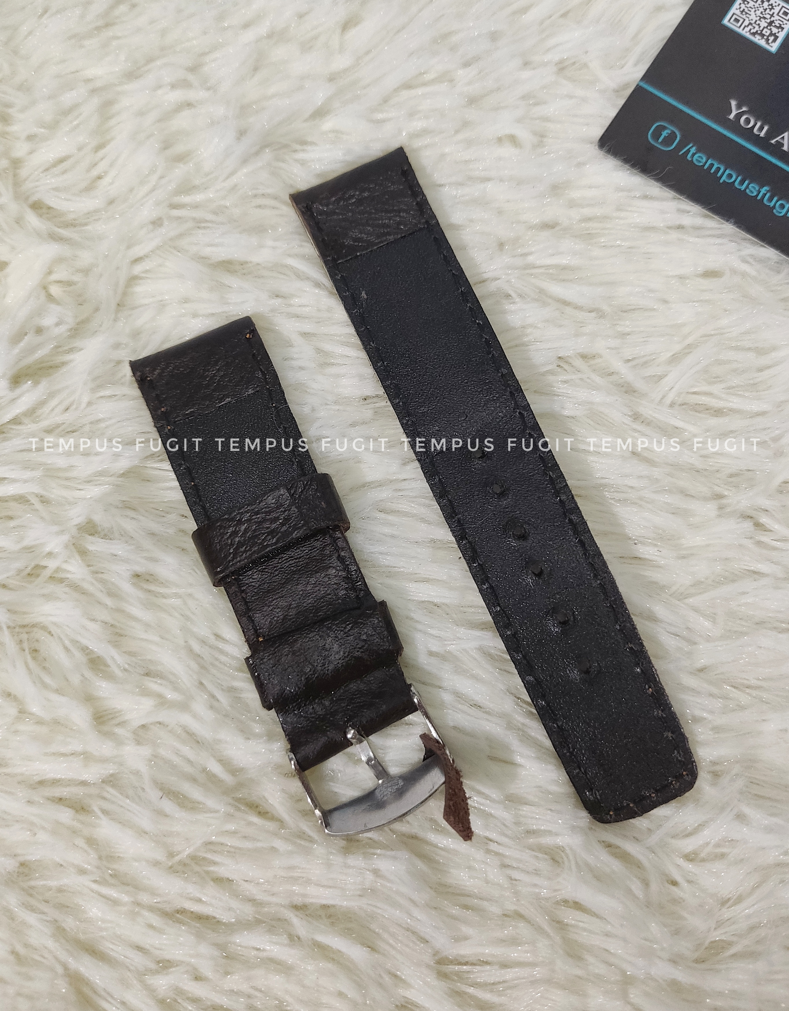 Gents 22mm Dark Chocolate Colored Watch Belt_img_1