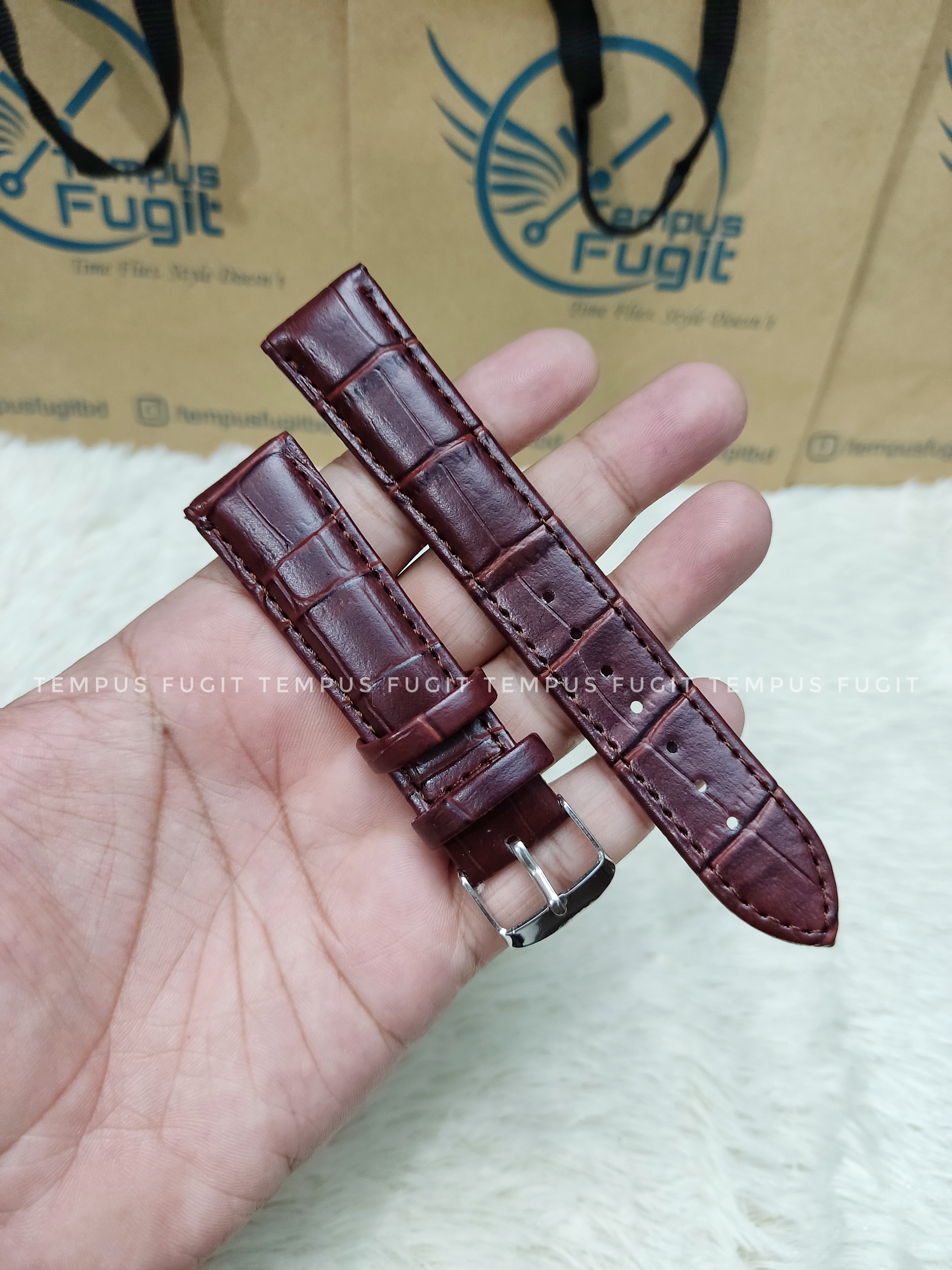 Gents 20mm Structured "Leather Color" Watch Belt_img_0