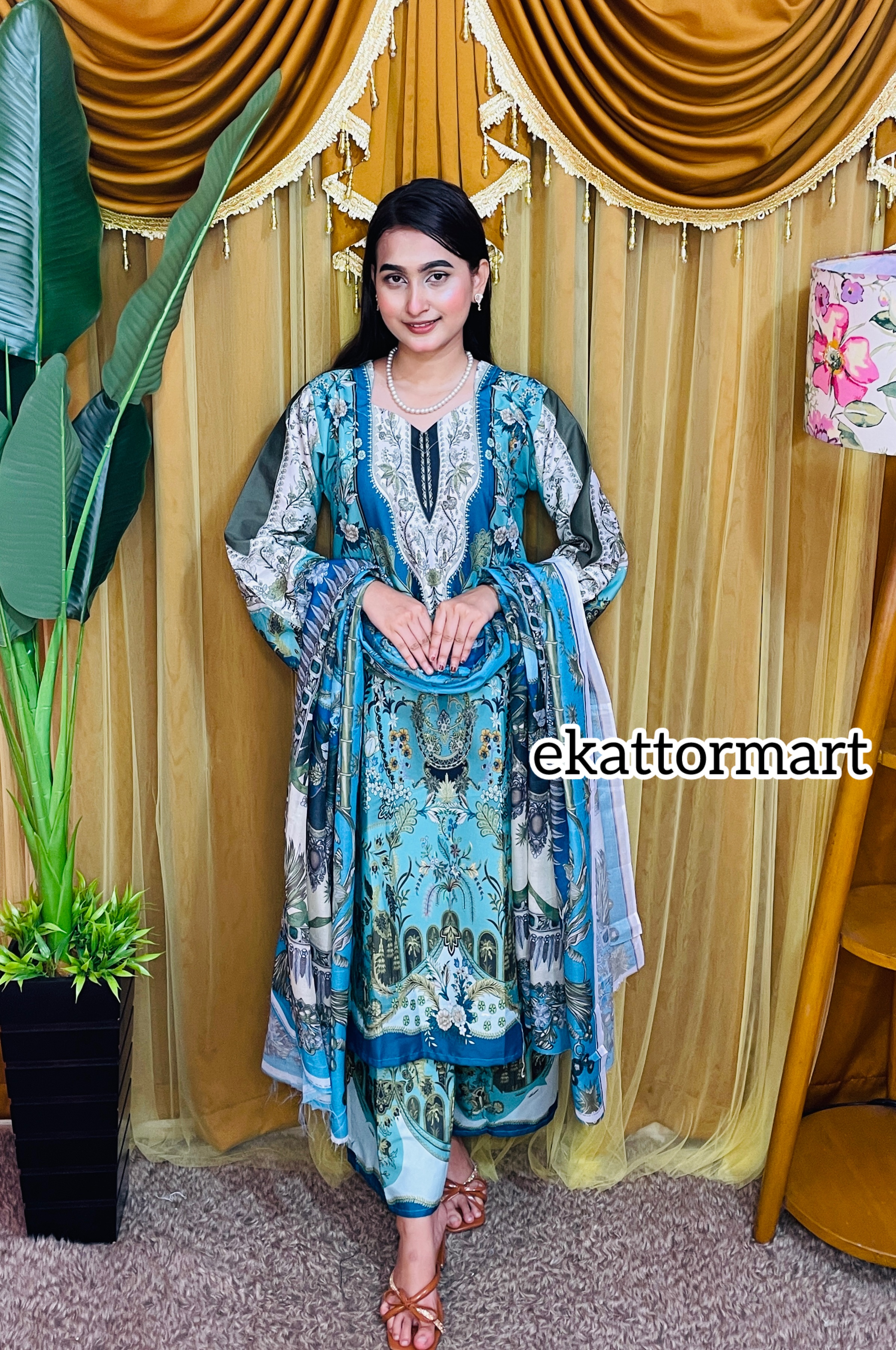 PAKISTANI INSPIRED MALHAR LAWN - Image 3