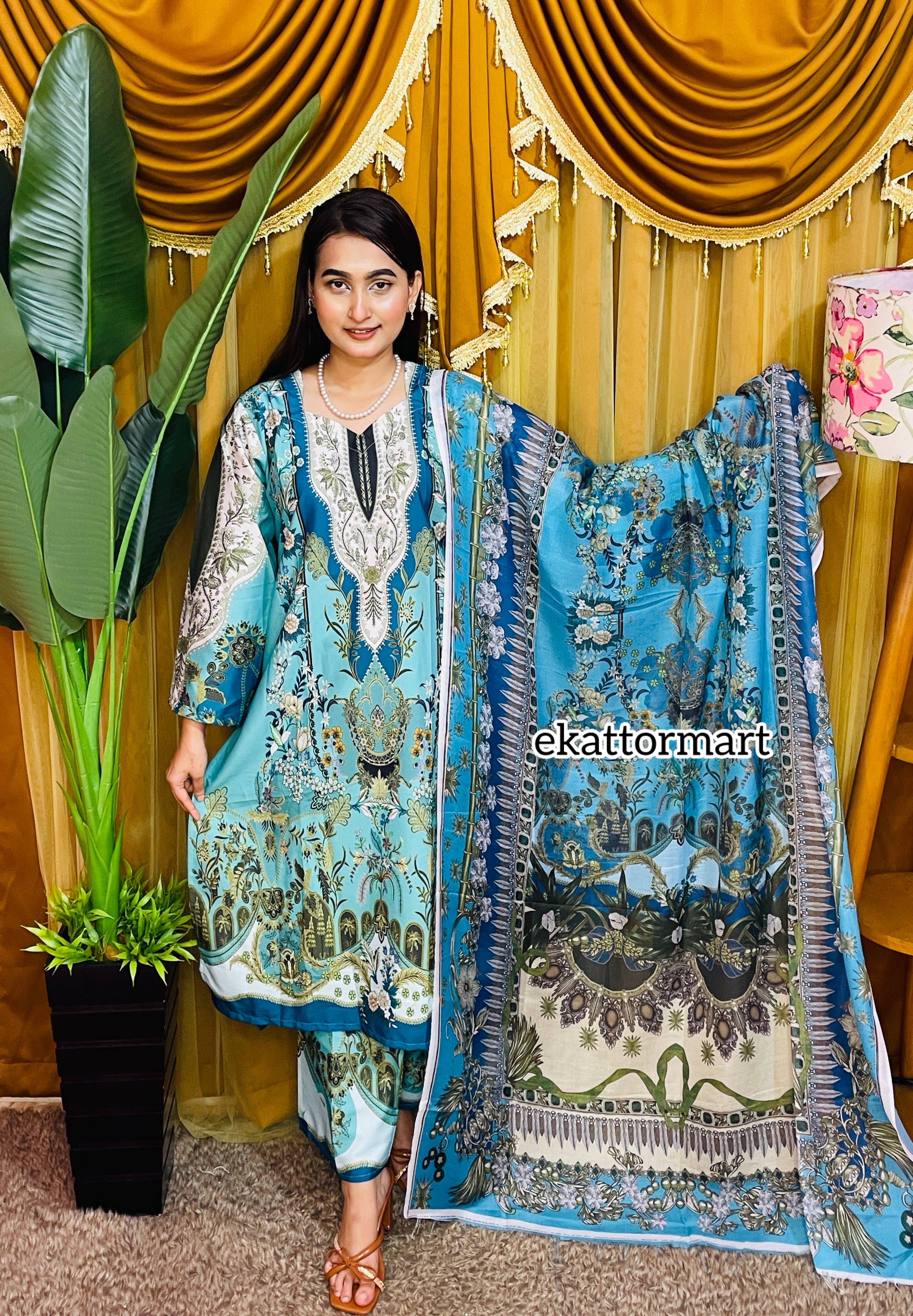 PAKISTANI INSPIRED MALHAR LAWN - Image 4