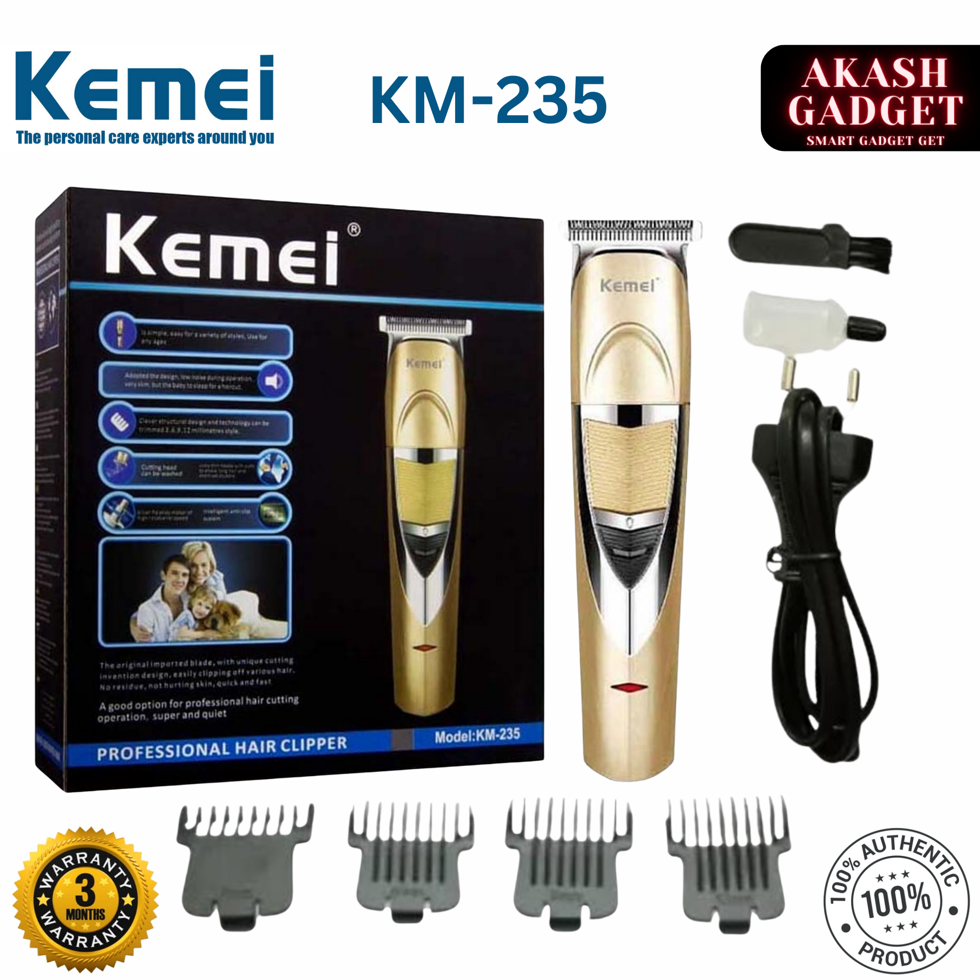 Kemei KM-235 Professional Hair Clipper