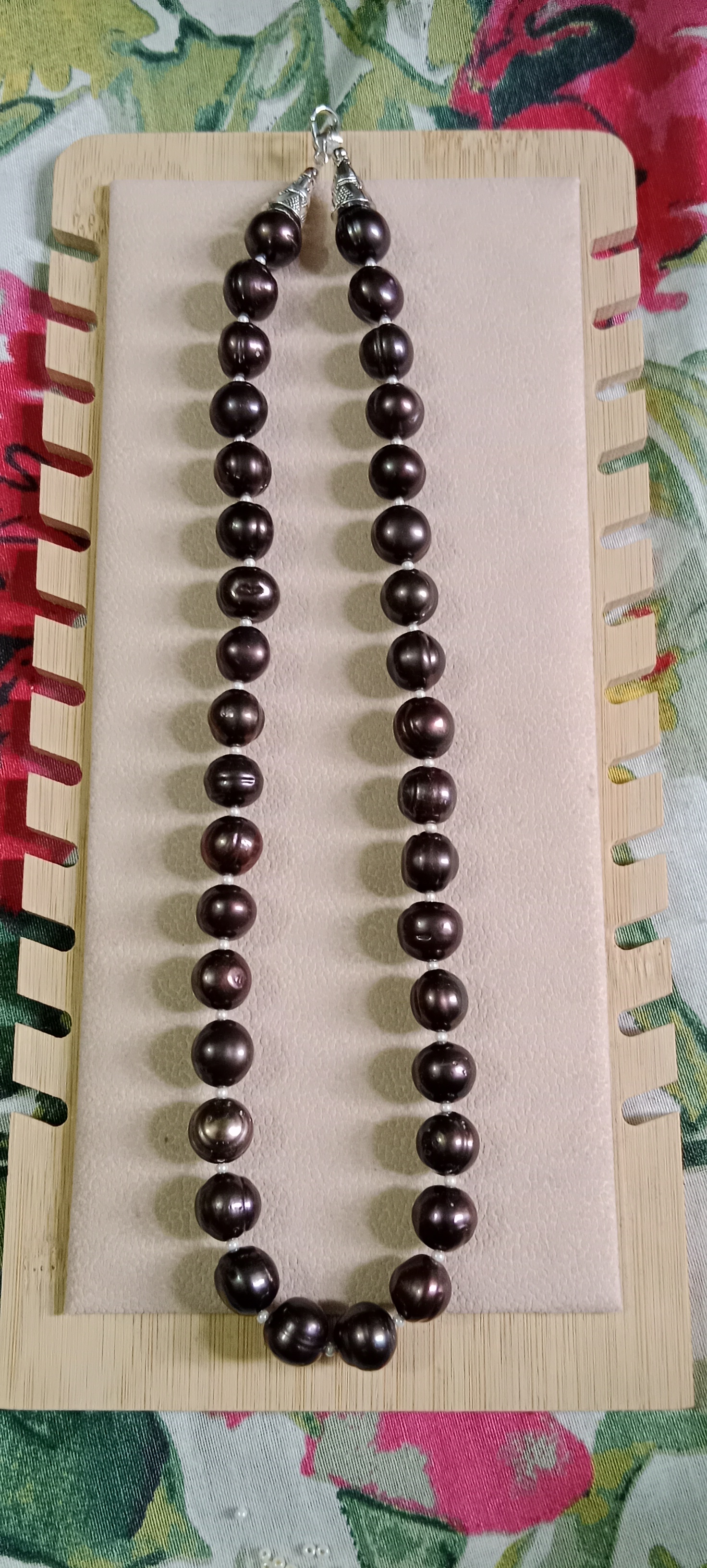 12 mm Black Pearl Necklace_img_1