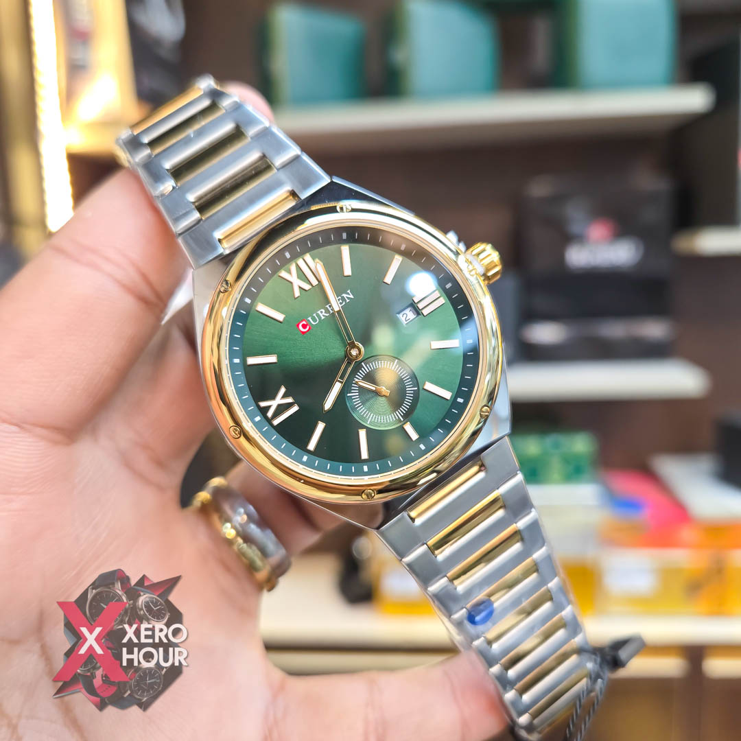 Curren 8471 Men’s Watch | Dual Tone Green_img_3