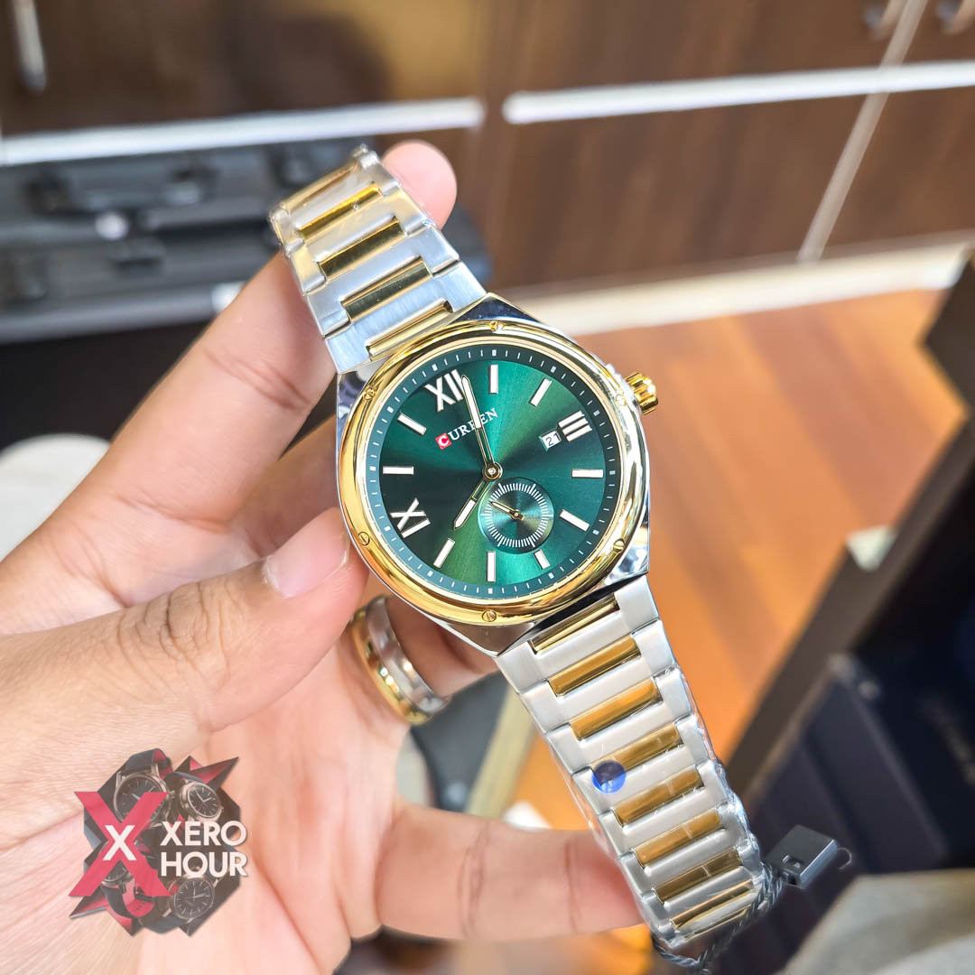 Curren 8471 Men’s Watch | Dual Tone Green_img_4