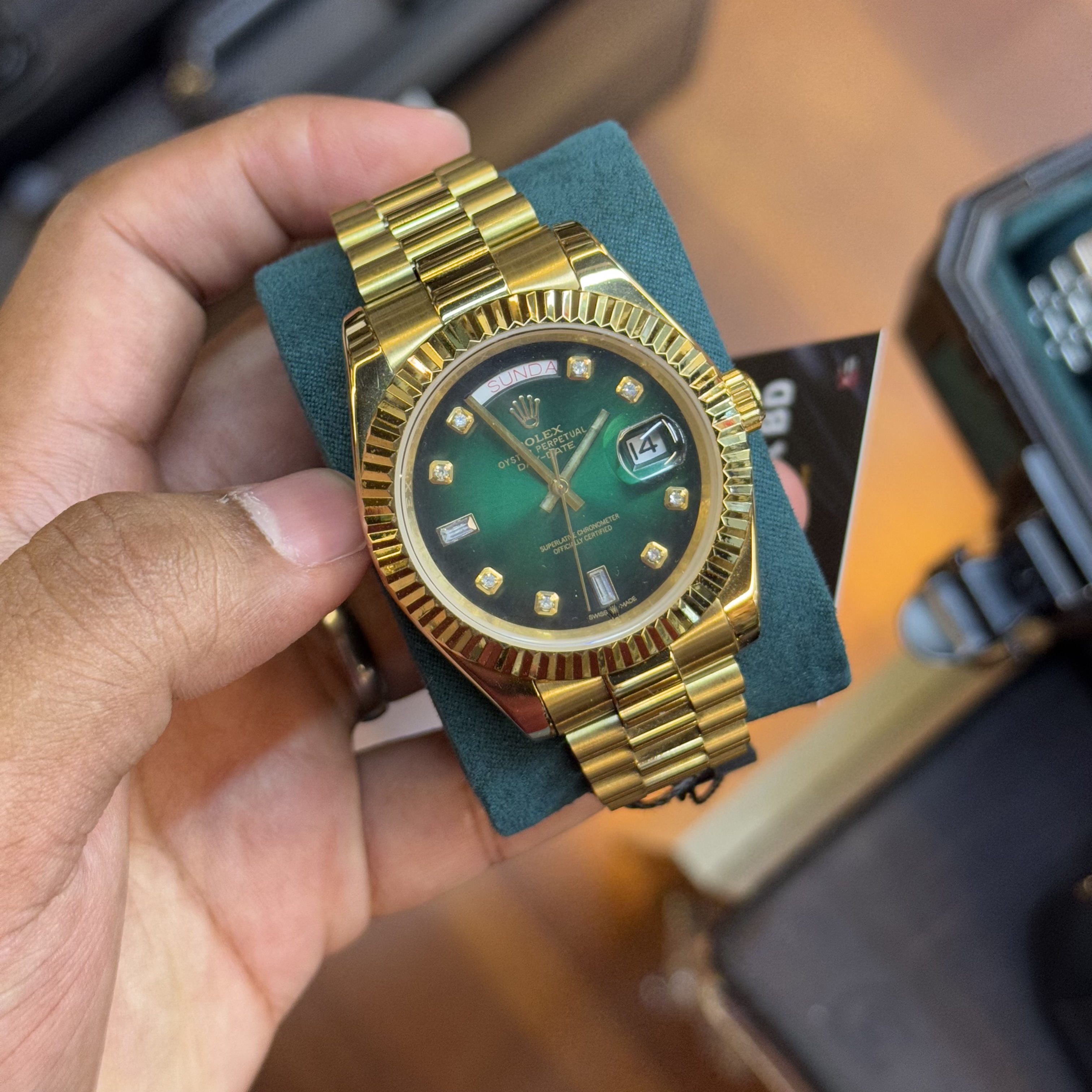Rolex Day date | Gold body Green Dial | AAA Grade