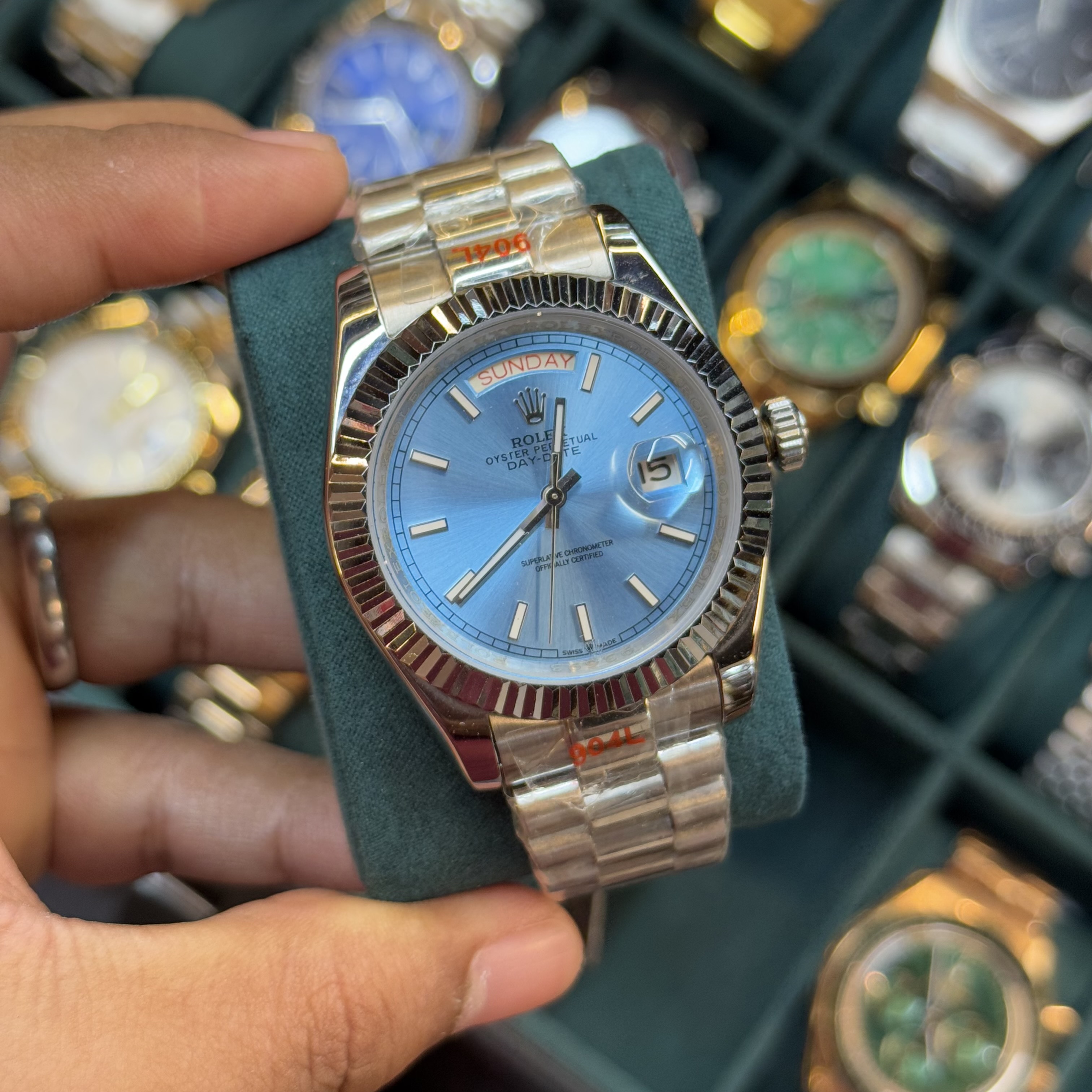 Rolex Day Date | AAA Grade | Sky Blue Dial