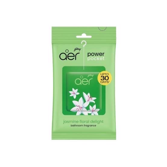 Godrej Aer Power Pocket Bathroom Fragrance Jasmine Floral Delight_img_0