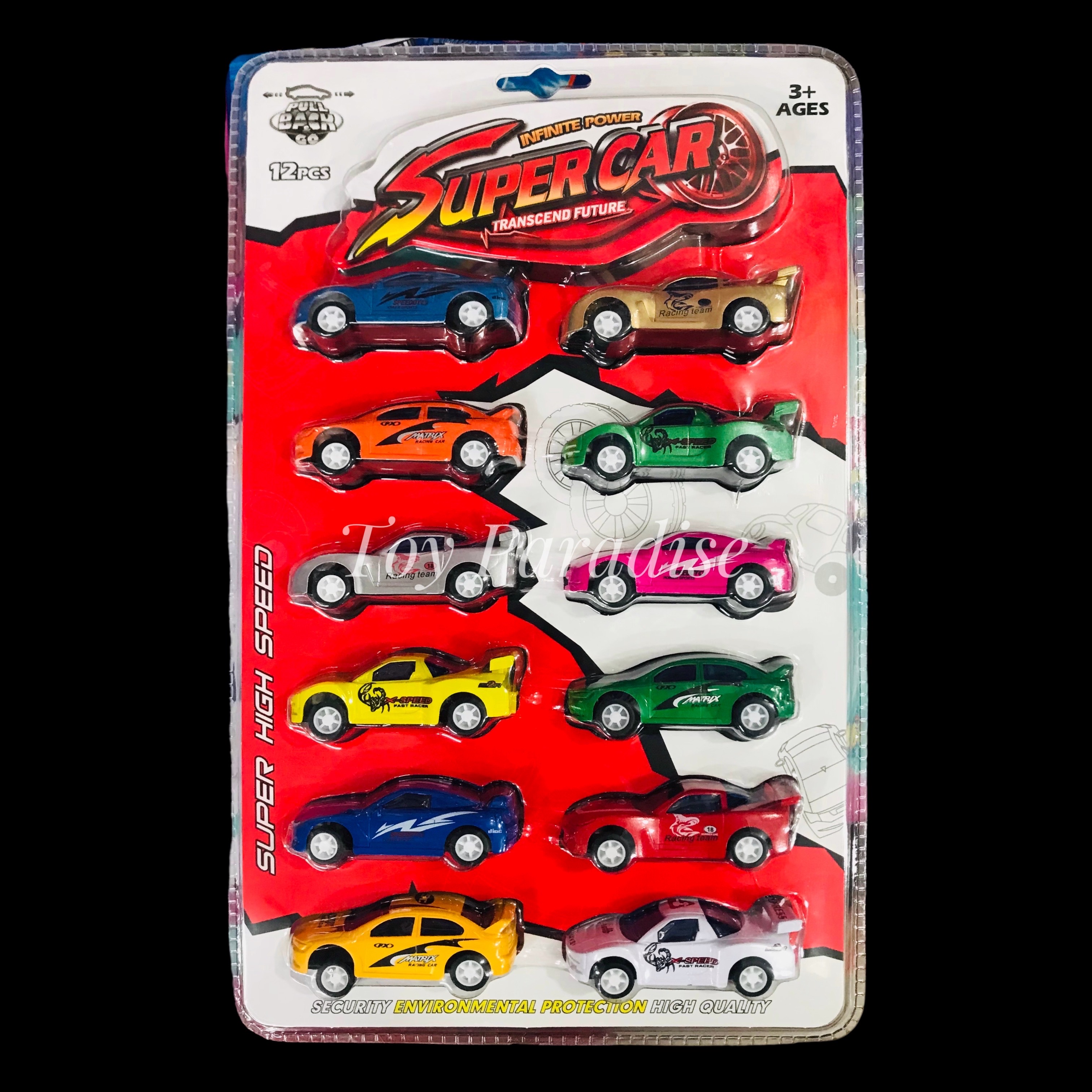 12pcs Super Car Set