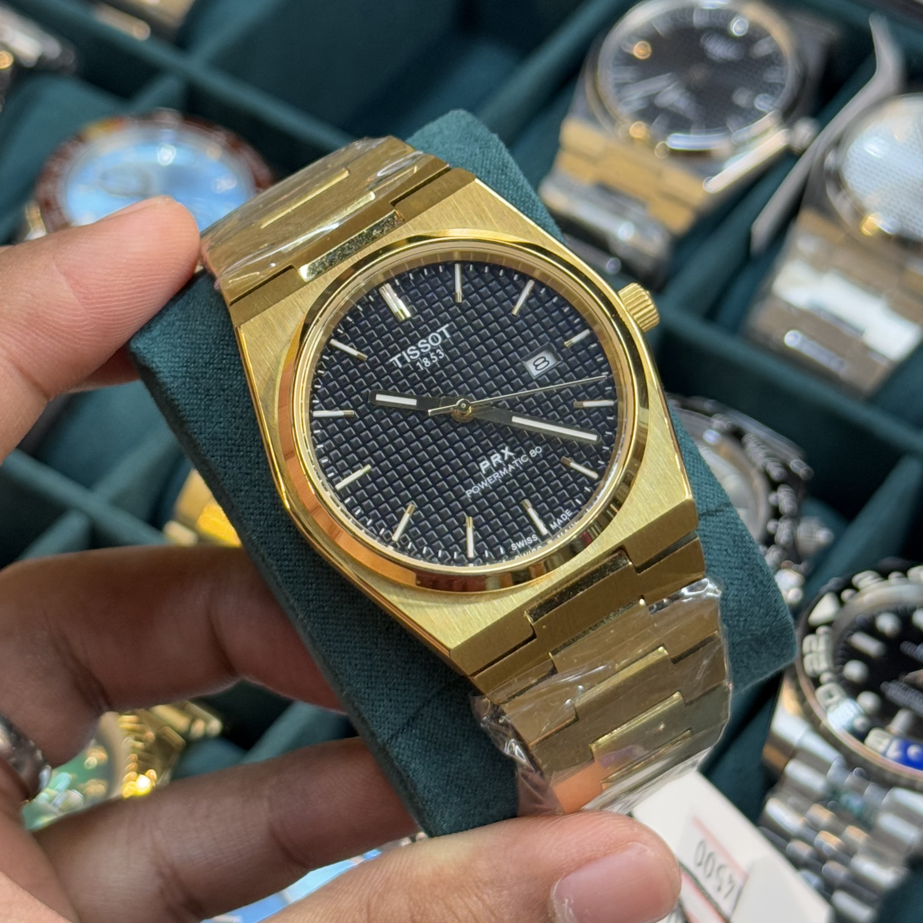 Tissot PRX Powermatic 80 | Full Gold Black Dial | Date Just