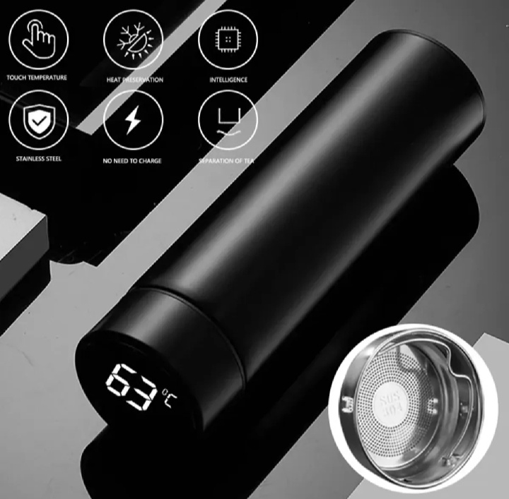 Smart Thermal flask with LED temperature Display in touch._img_1