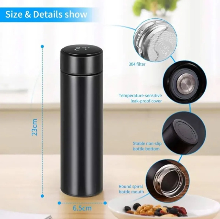Smart Thermal flask with LED temperature Display in touch._img_3