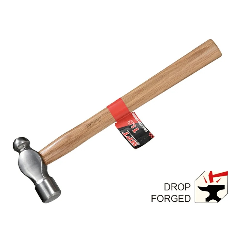 MPT Ball Pein Hammer Wood Handle ( 1/2 LB | 3/4LB | 1 LB ), Carbon Steel; MHD05001_img_2