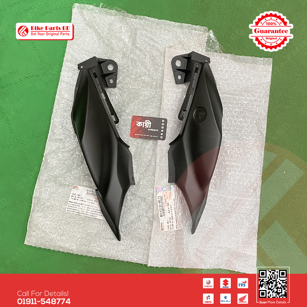Back Panel Deluxe (Mat Black) for Yamaha FZS V3 Deluxe & FZS V4 bike._img_1