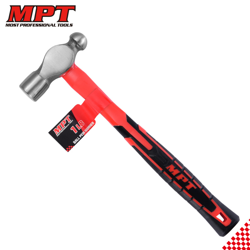 MPT Ball Pein Hammer Fiberglass Handle ( 1/2lb | 3/4lb | 1lb ), 45#, Carbon Steel; MHD05002_img_3