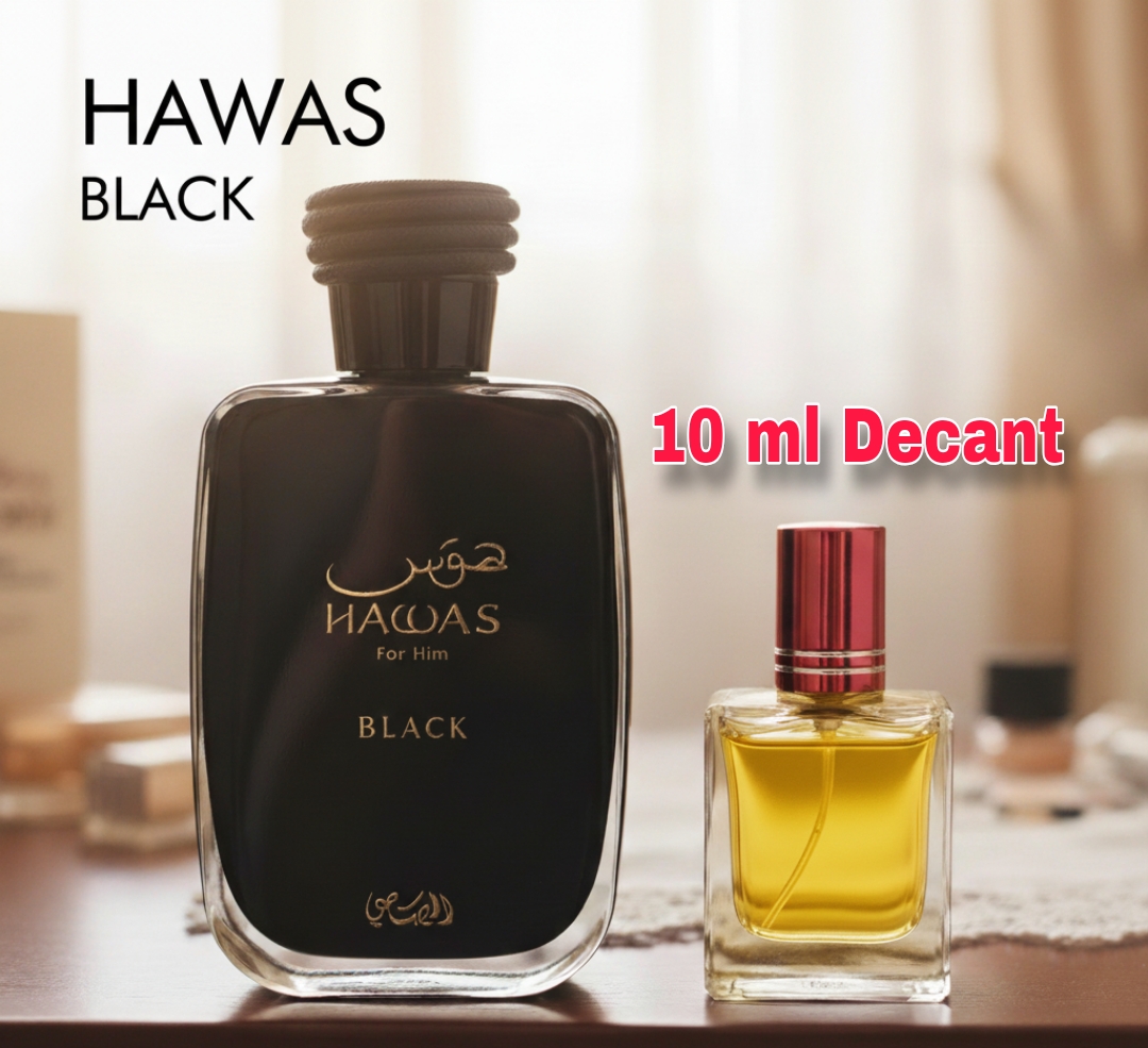Rasasi Hawas Black EDP 10ml Decant for Men_img_0