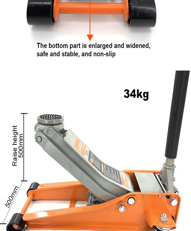 HARDEN Hydraulic Trolley Jack, 3 Ton, Portable Manual Car Repair Jacks Hydraulic Trolley Floor Jack; 730213_img_7