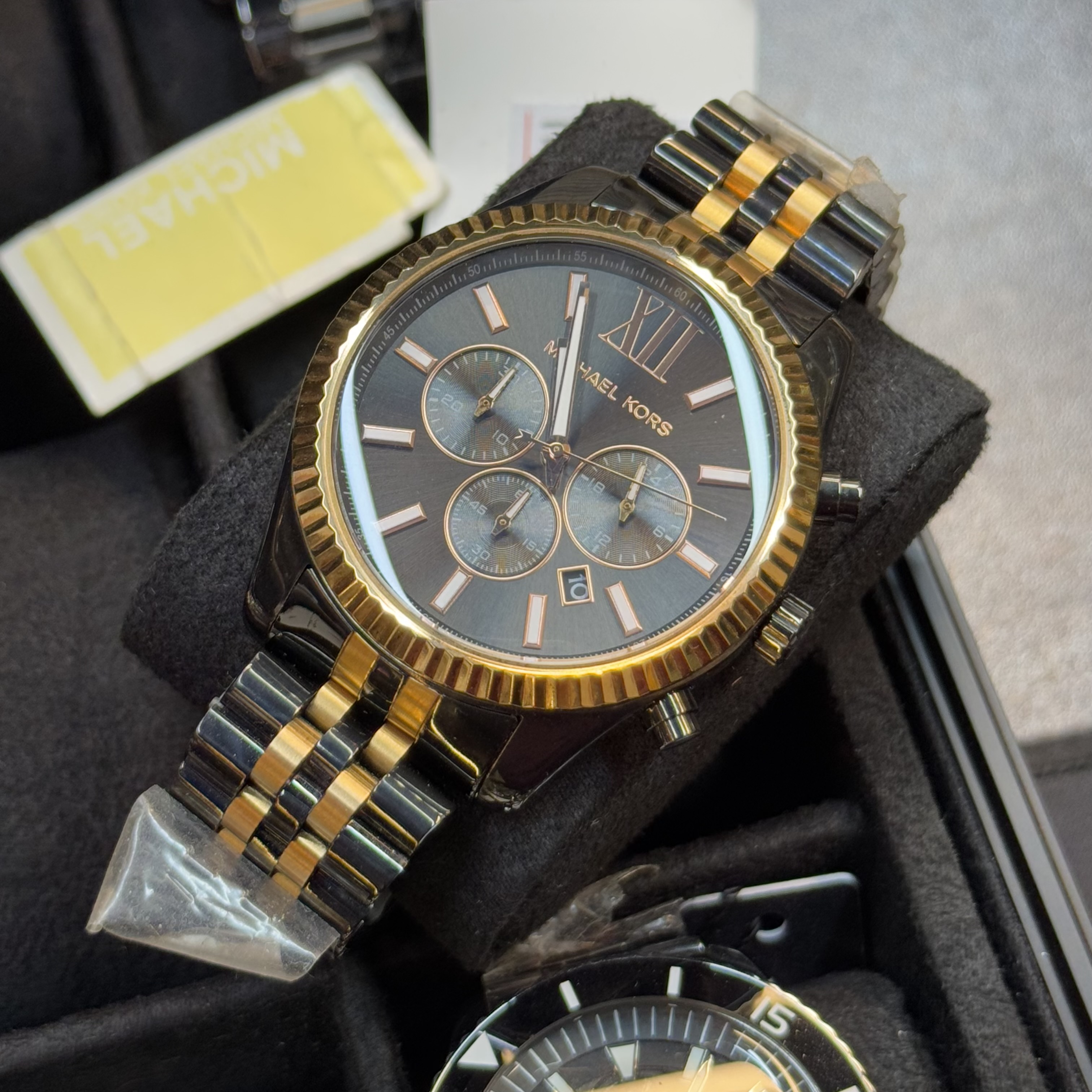Michael Kors Original Dual Tone | Black Gold | Chronograph