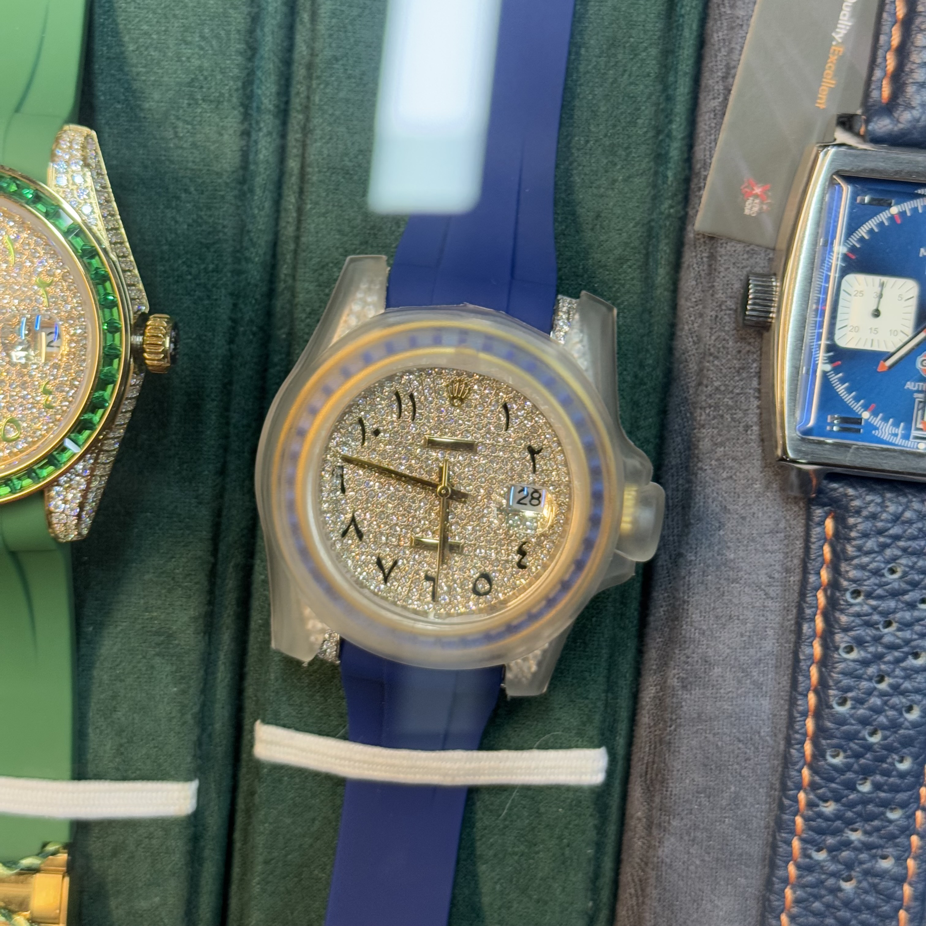 Rolex Stone Edition | Blue Siliucon Blue stone bezel | Euro Grade | Super N Factory Made