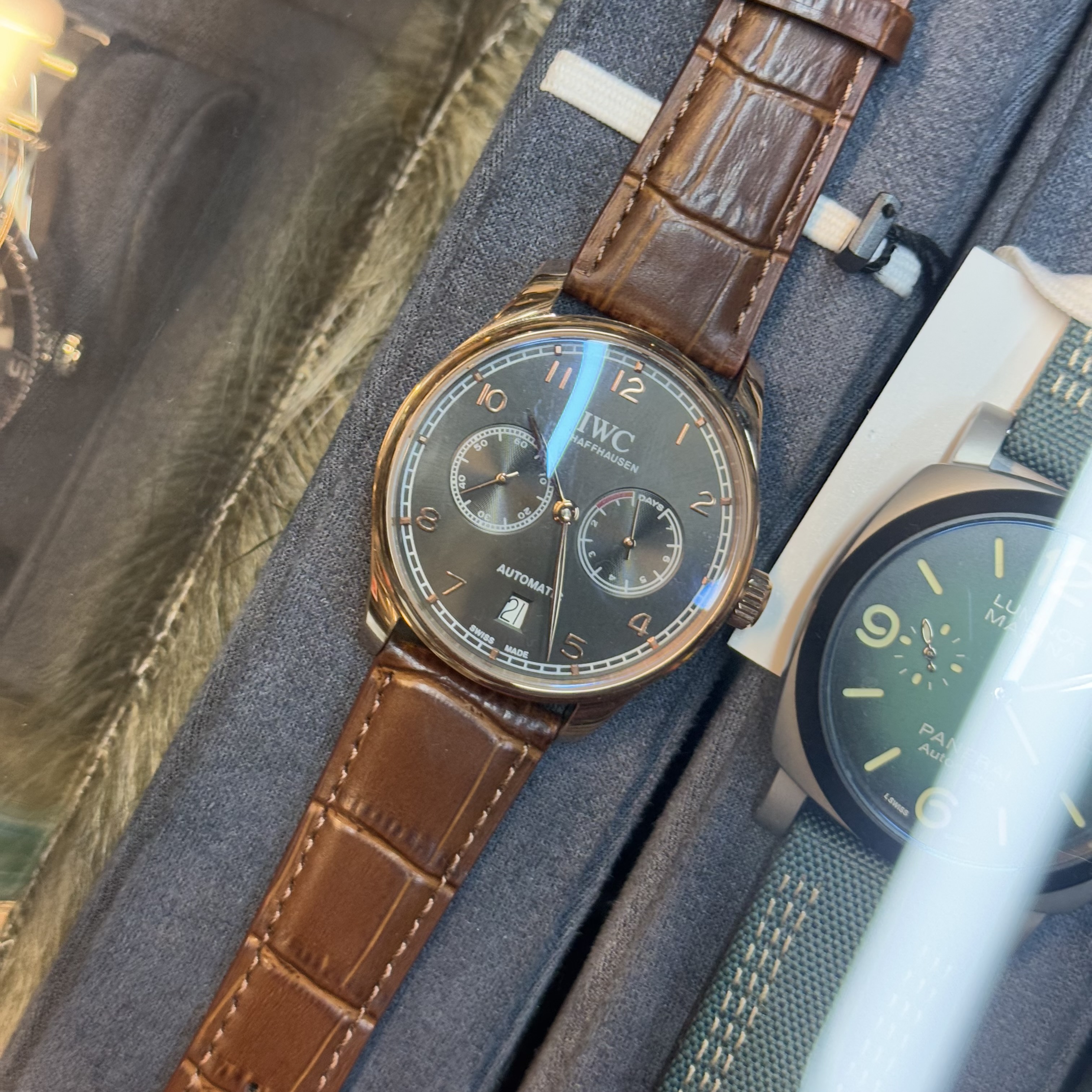 IWC Chronograph Automatic movement | Crocodile Leather Belt