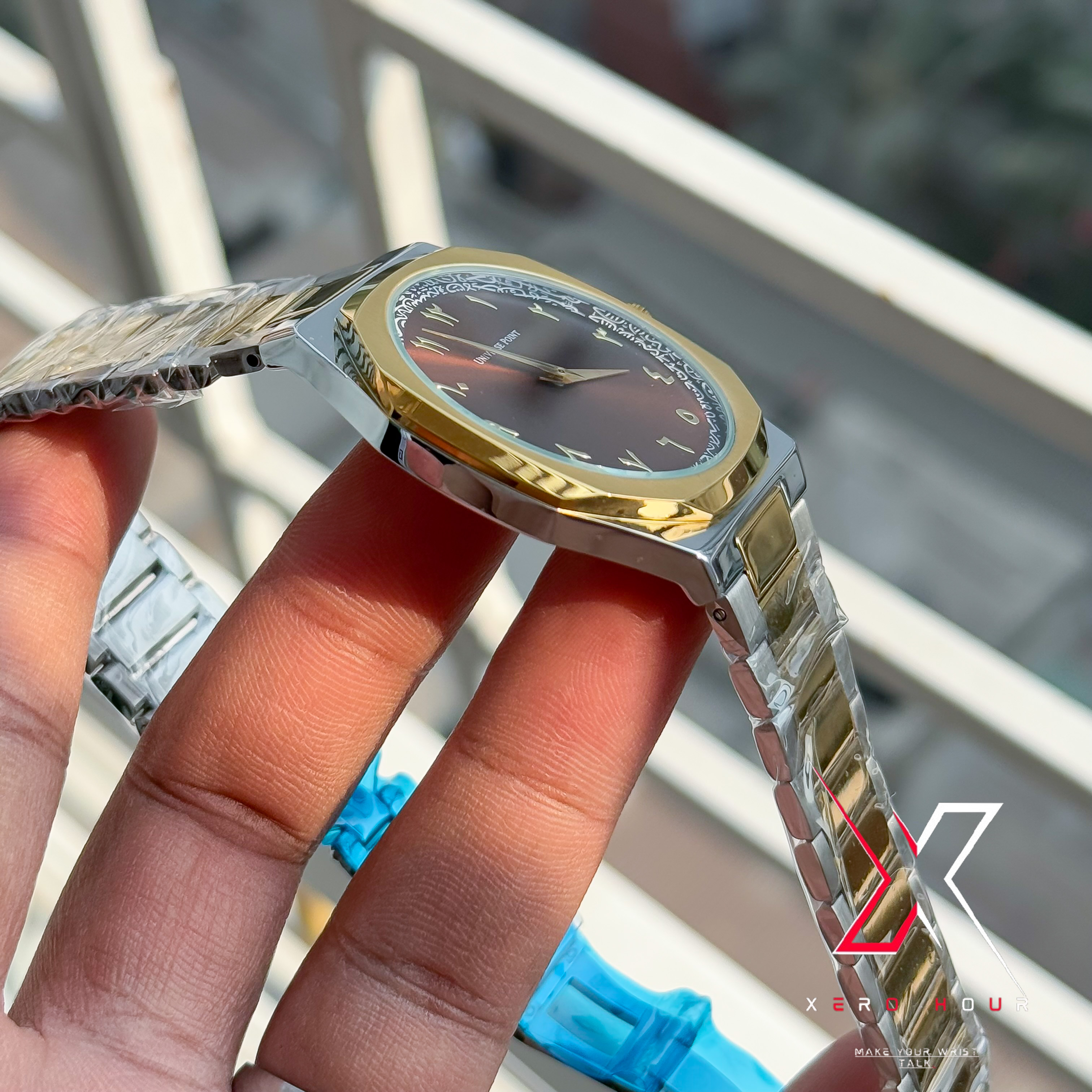 Universe Point | Authentic Hexa Dial | Dual tone | bronze Arabic_img_3