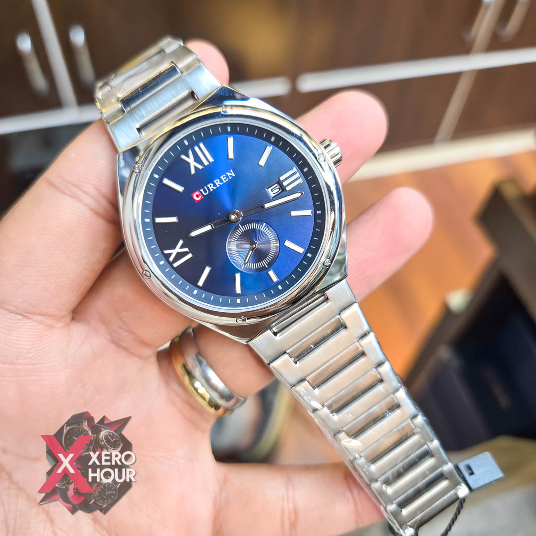 Curren 8471 Men’s Watch | Single Tone Blue