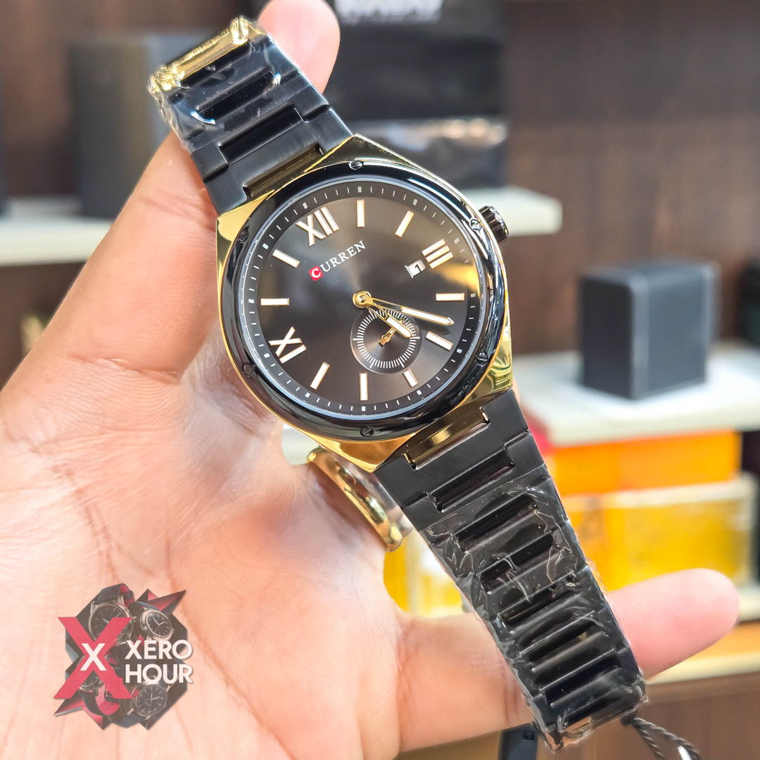 Curren 8471 Men’s Watch | Dual Tone Black gold_img_4