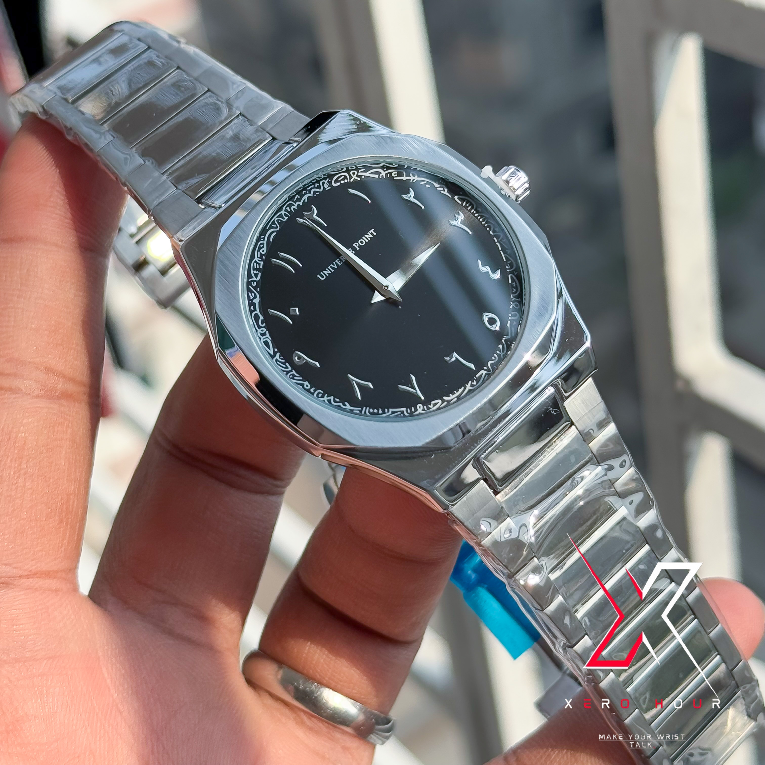 Universe Point | Authentic Hexa Dial | Single tone | Black arabic Dial_img_4