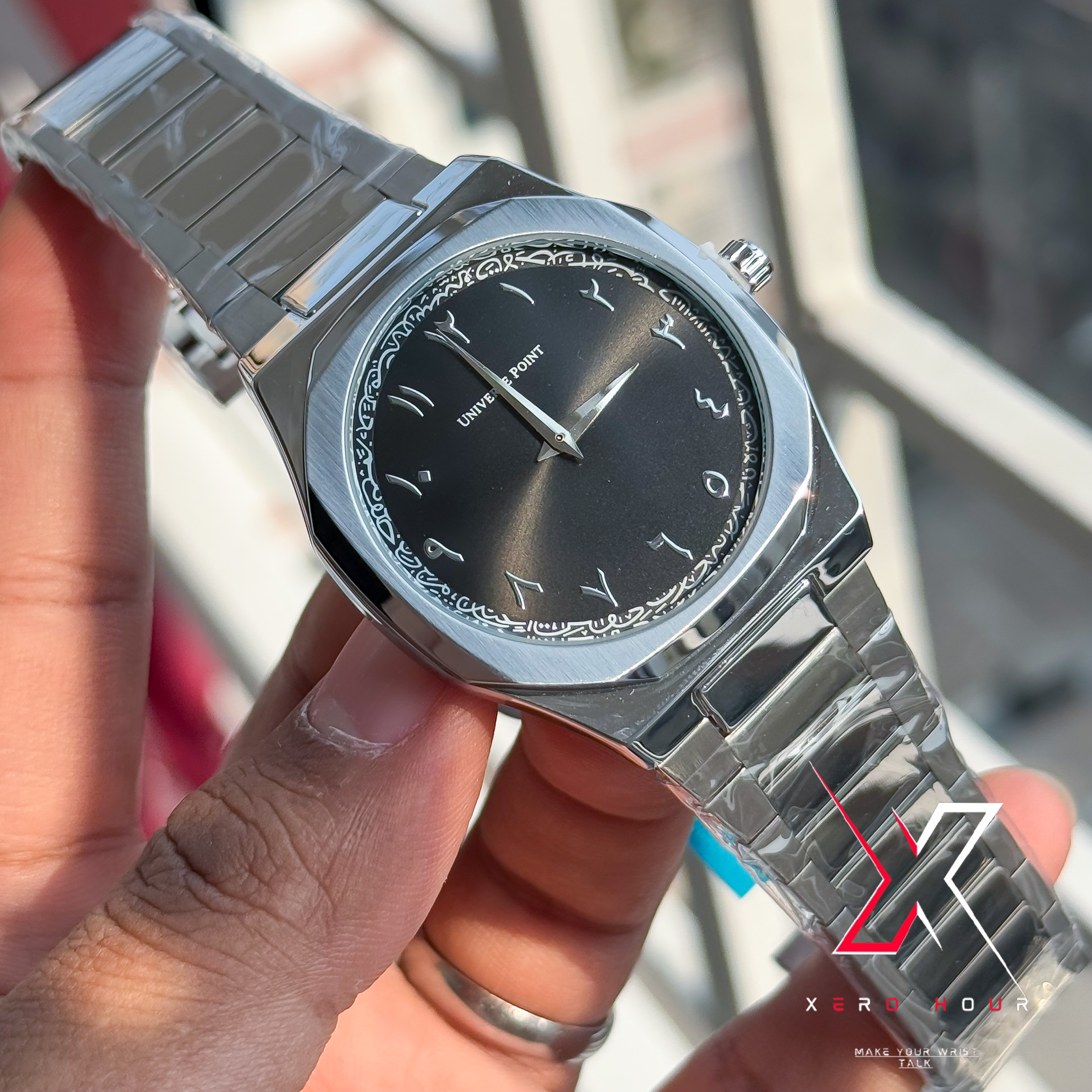 Universe Point | Authentic Hexa Dial | Single tone | Black arabic Dial_img_5