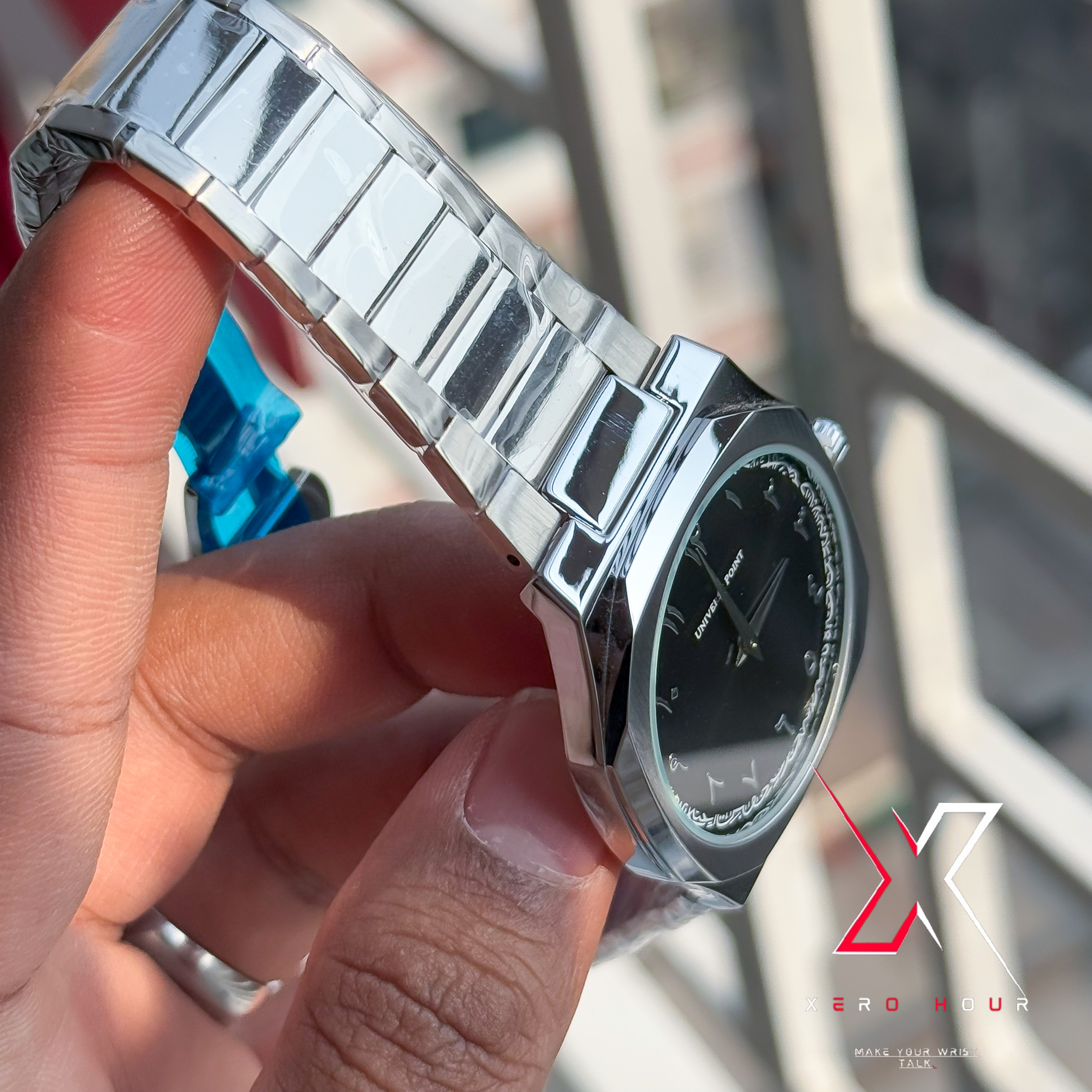 Universe Point | Authentic Hexa Dial | Single tone | Black arabic Dial_img_6