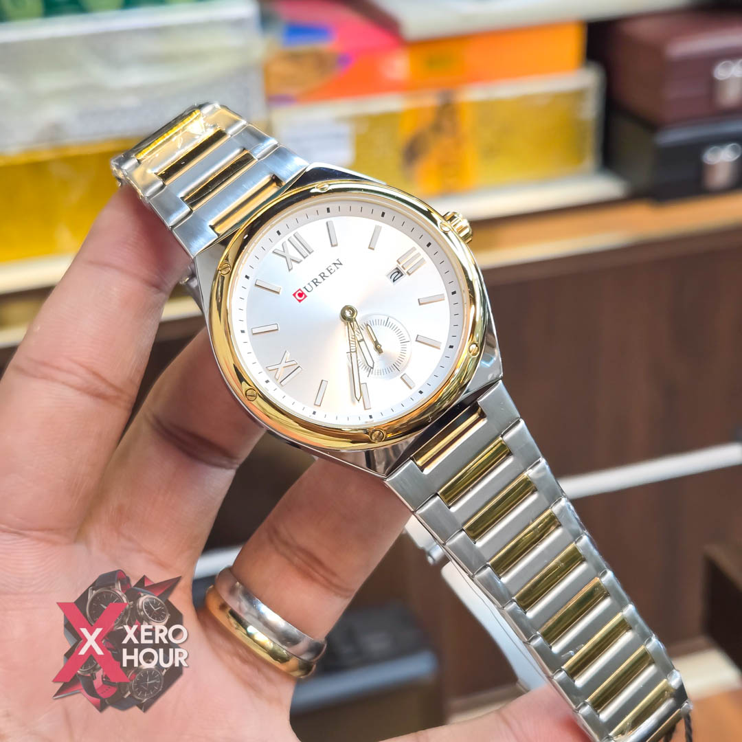 Curren 8471 Men’s Watch | Dual Tone White Dial_img_2