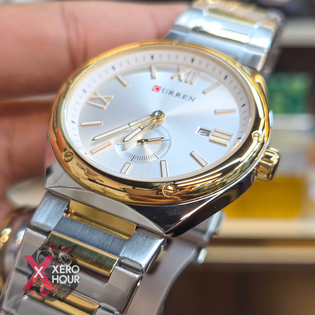 Curren 8471 Men’s Watch | Dual Tone White Dial_img_3