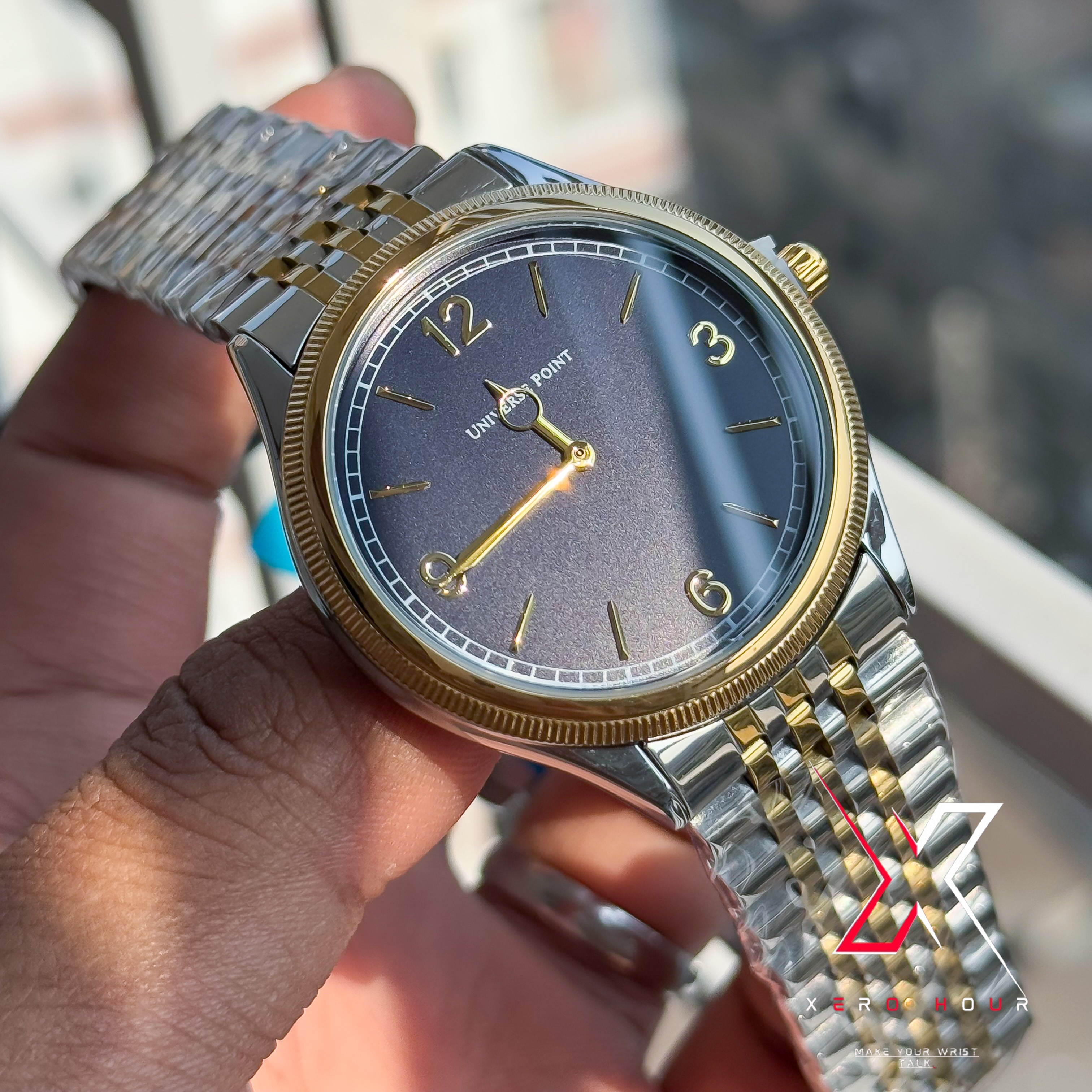 Universe Point | Authentic series | Rolex 1908 shape| Dual Tone Blue Dial_img_3