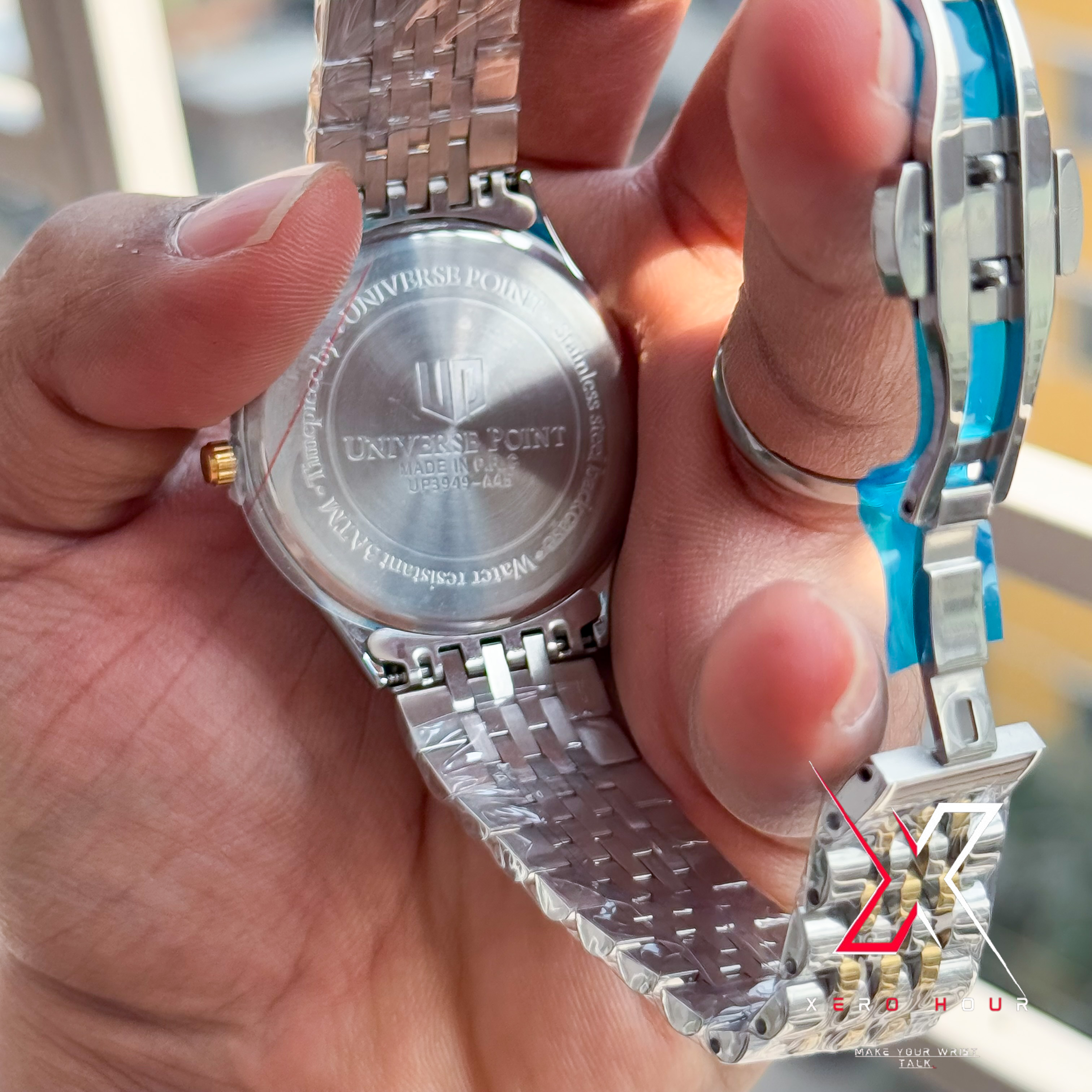 Universe Point | Authentic series | Rolex 1908 shape | Dual Tone Black Dial_img_2