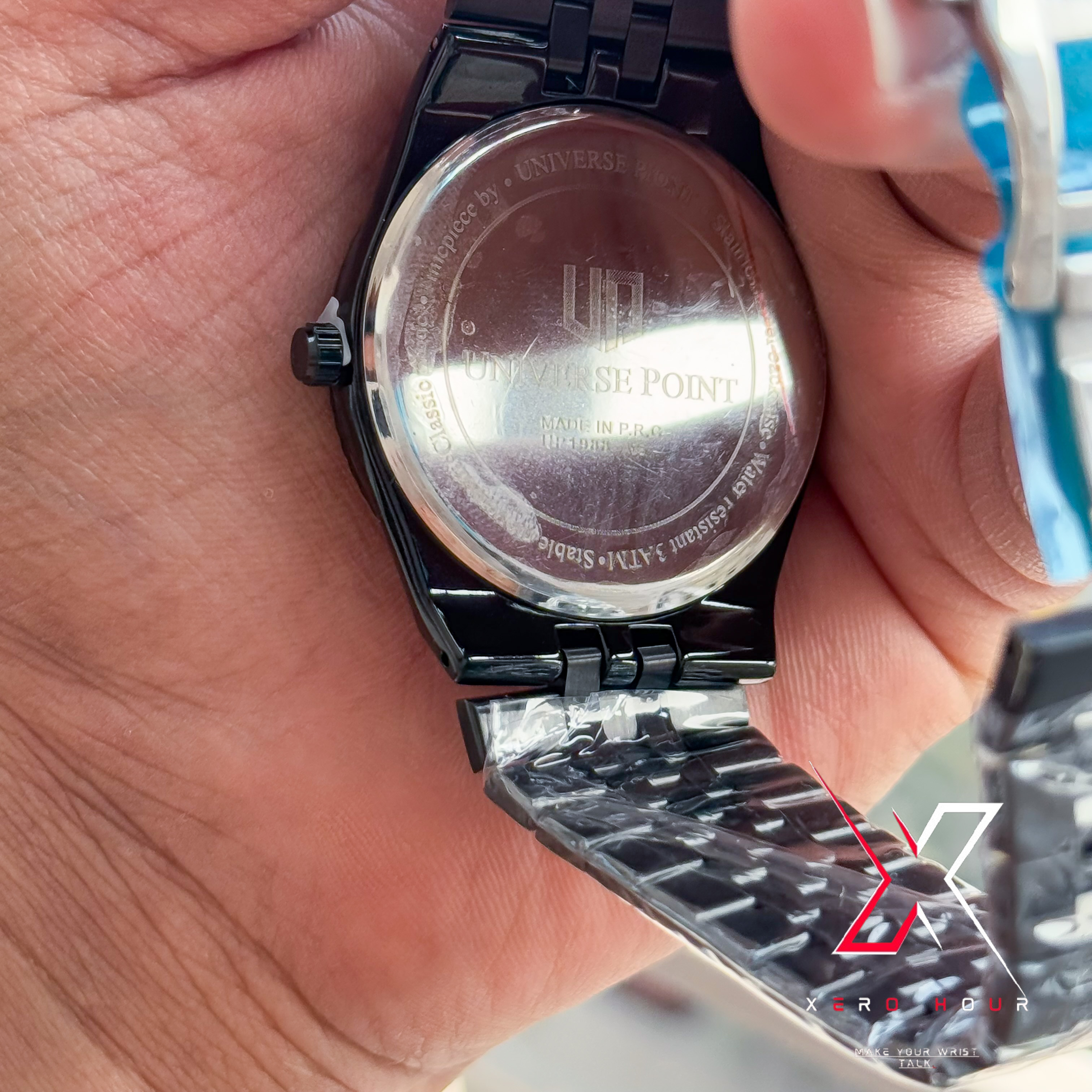 Universe Point | Authentic | Land Dweller Shape Arabic  | Full Black  Dial_img_1