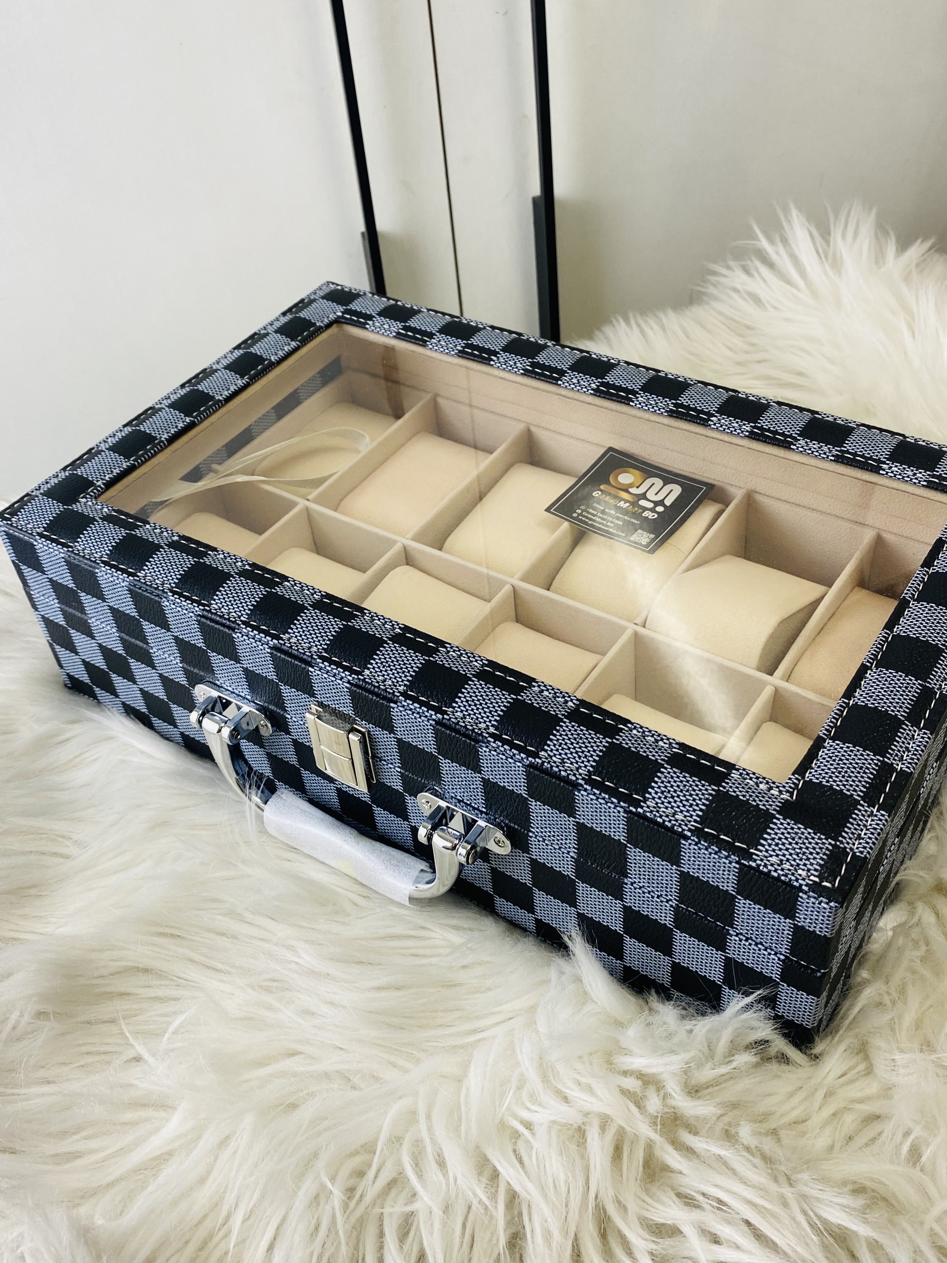 LUXURY BLUE CHEESE DESIGN || 12 SLOT WATCH BOX