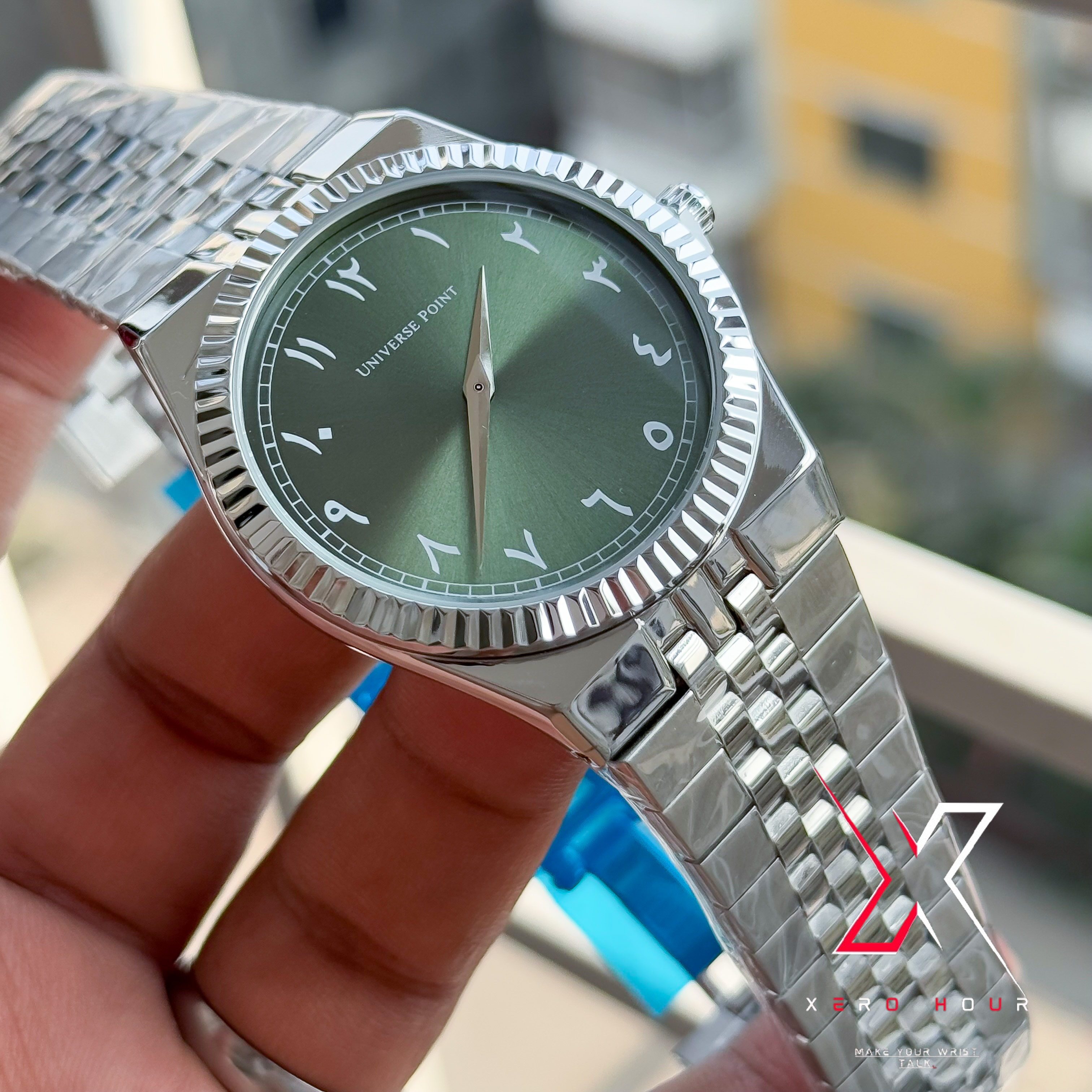 Universe Point | Authentic | Land Dweller Arabic | Green Dial