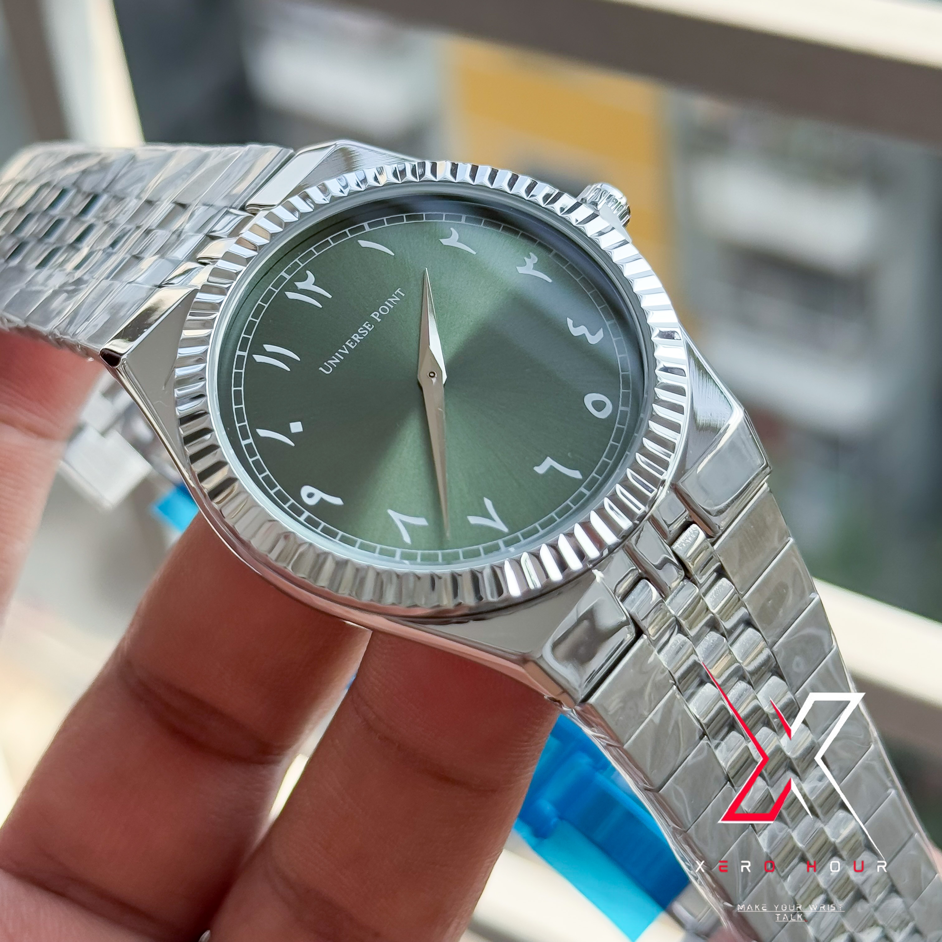 Universe Point | Authentic | Land Dweller Arabic | Green Dial_img_1
