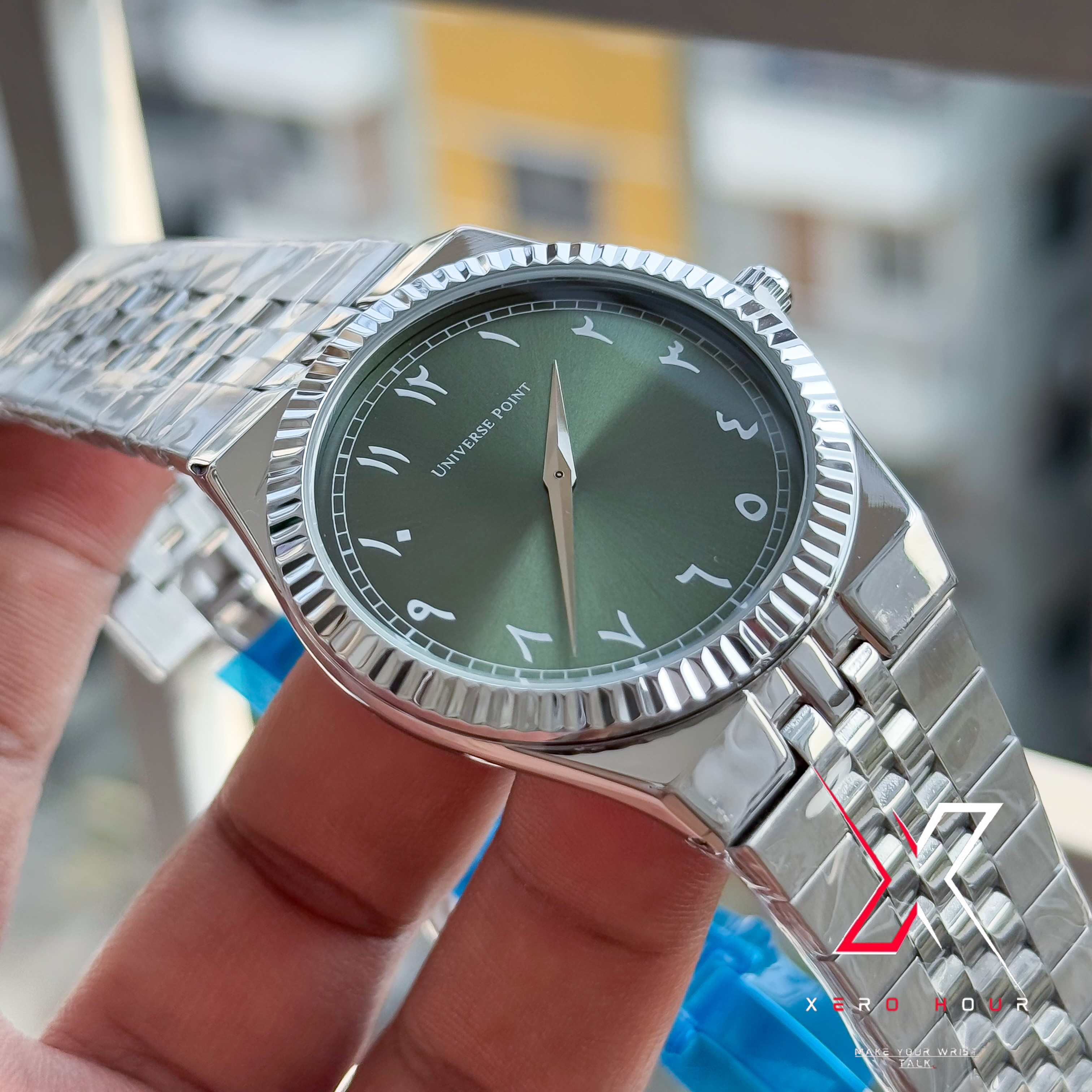 Universe Point | Authentic | Land Dweller Arabic | Green Dial_img_2