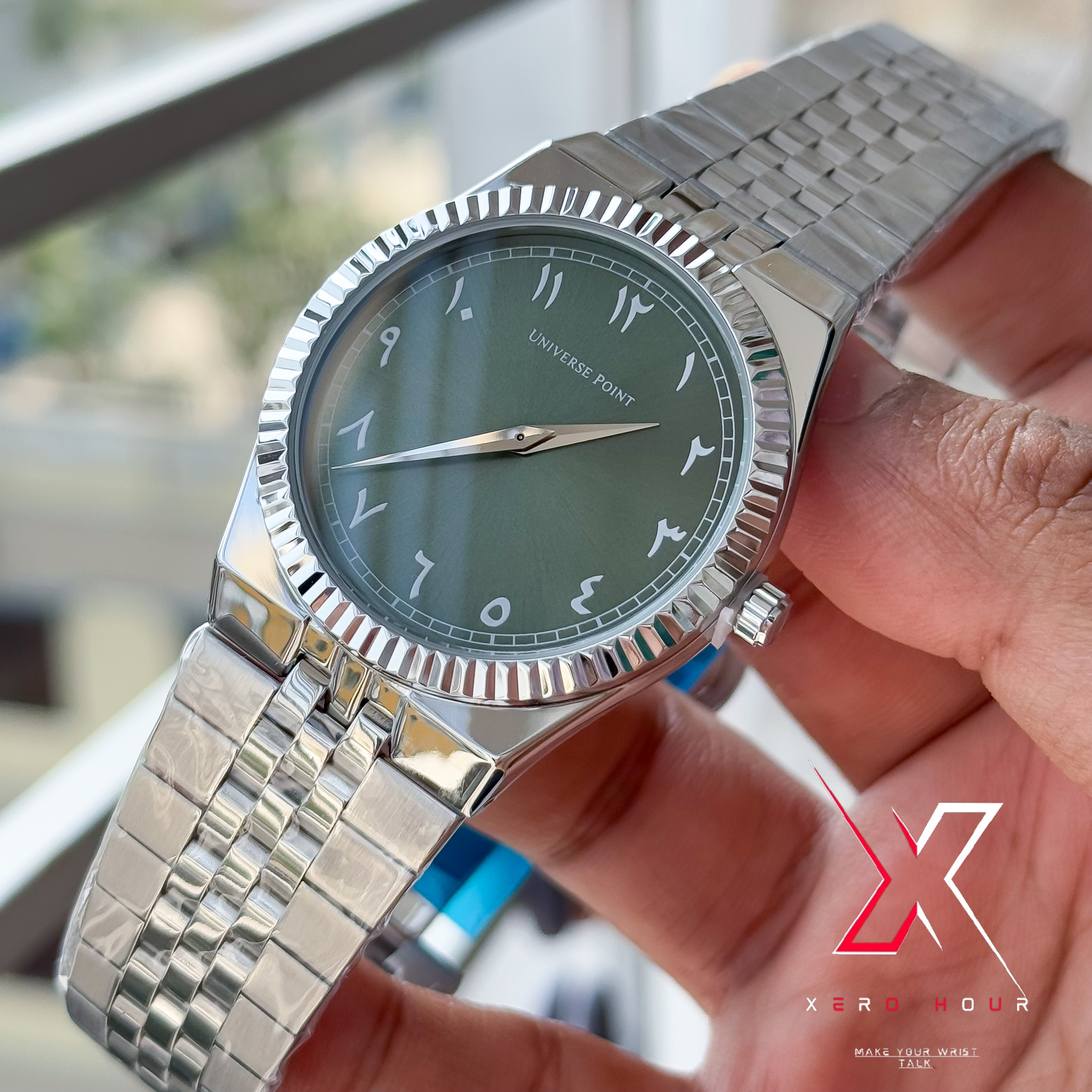 Universe Point | Authentic | Land Dweller Arabic | Green Dial_img_4