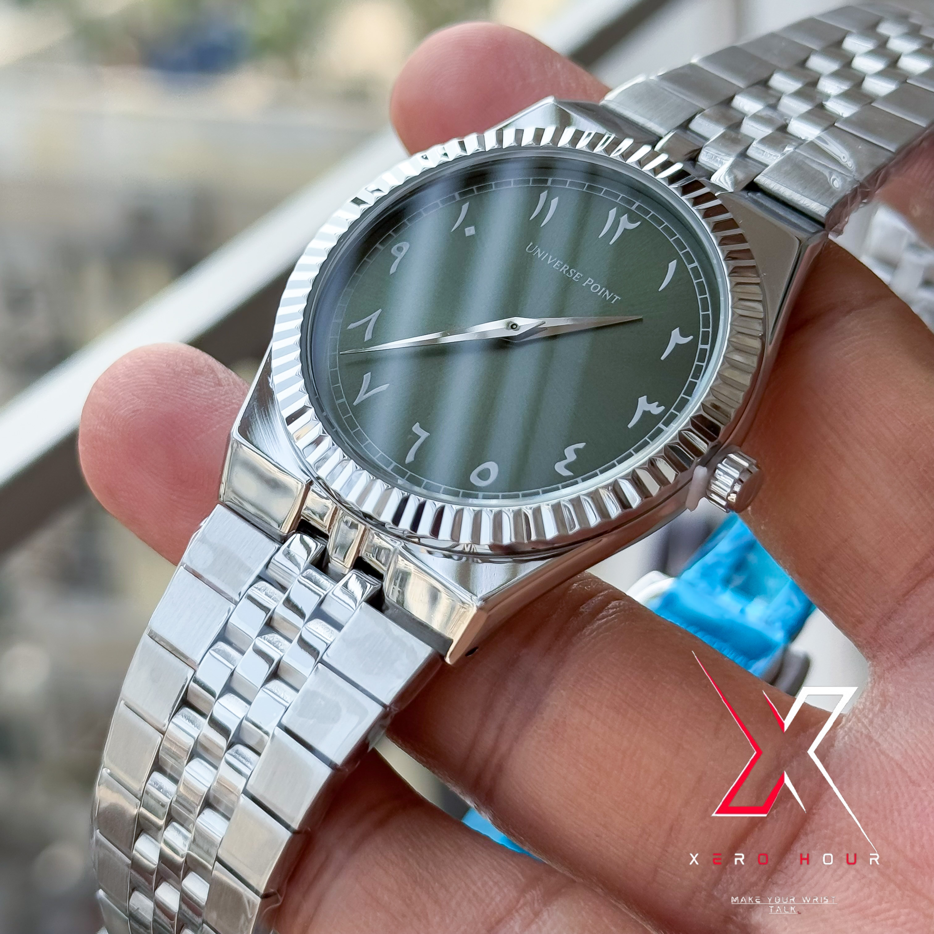 Universe Point | Authentic | Land Dweller Arabic | Green Dial_img_5