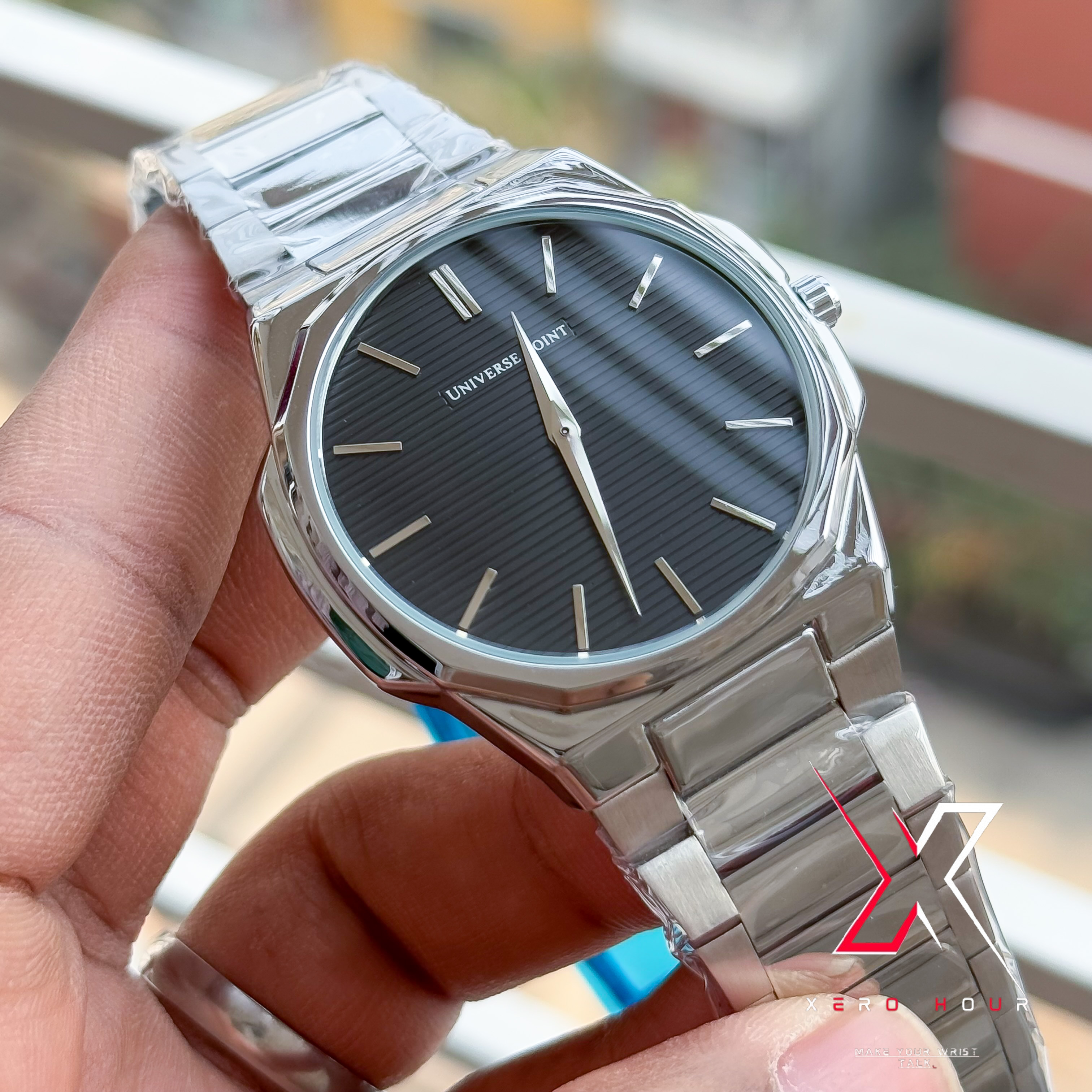 Universe Point | Authentic | Super Slim | Hexa Shape | Black Dial_img_4