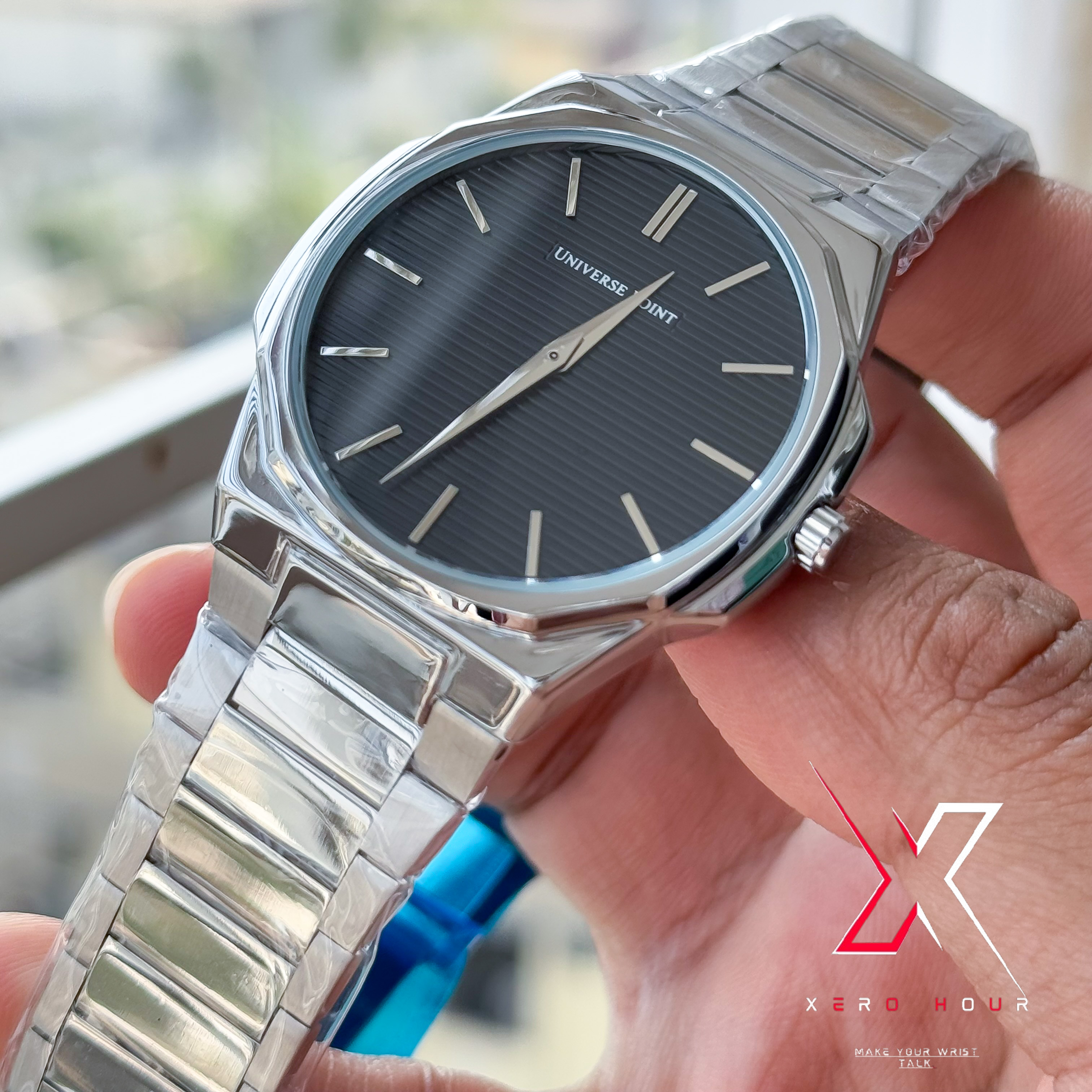 Universe Point | Authentic | Super Slim | Hexa Shape | Black Dial_img_3