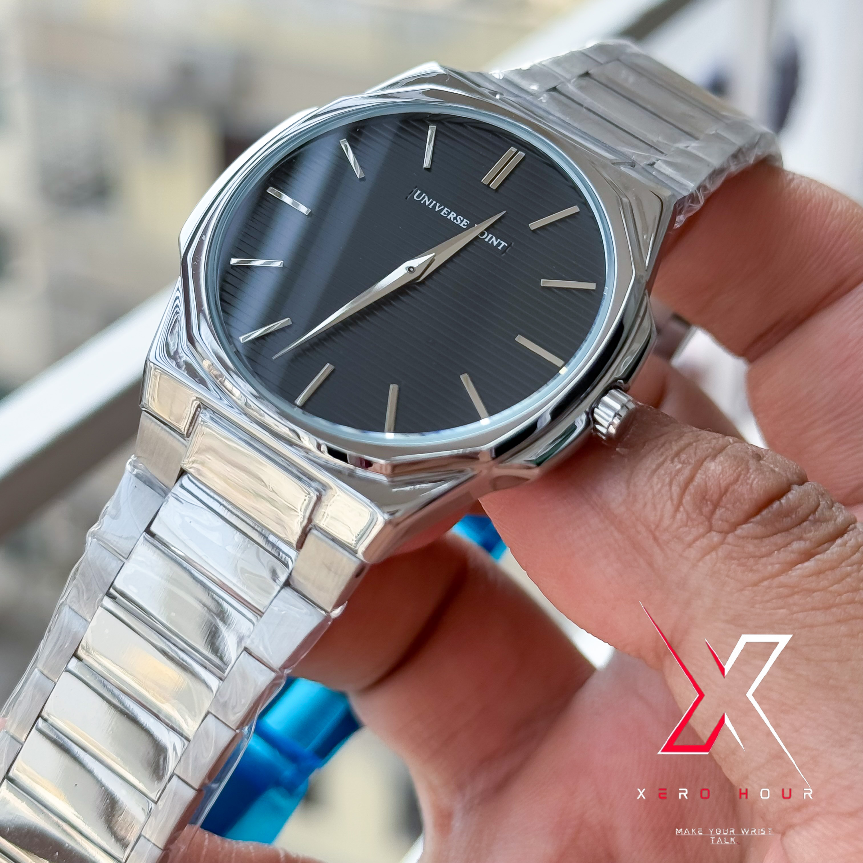 Universe Point | Authentic | Super Slim | Hexa Shape | Black Dial_img_5