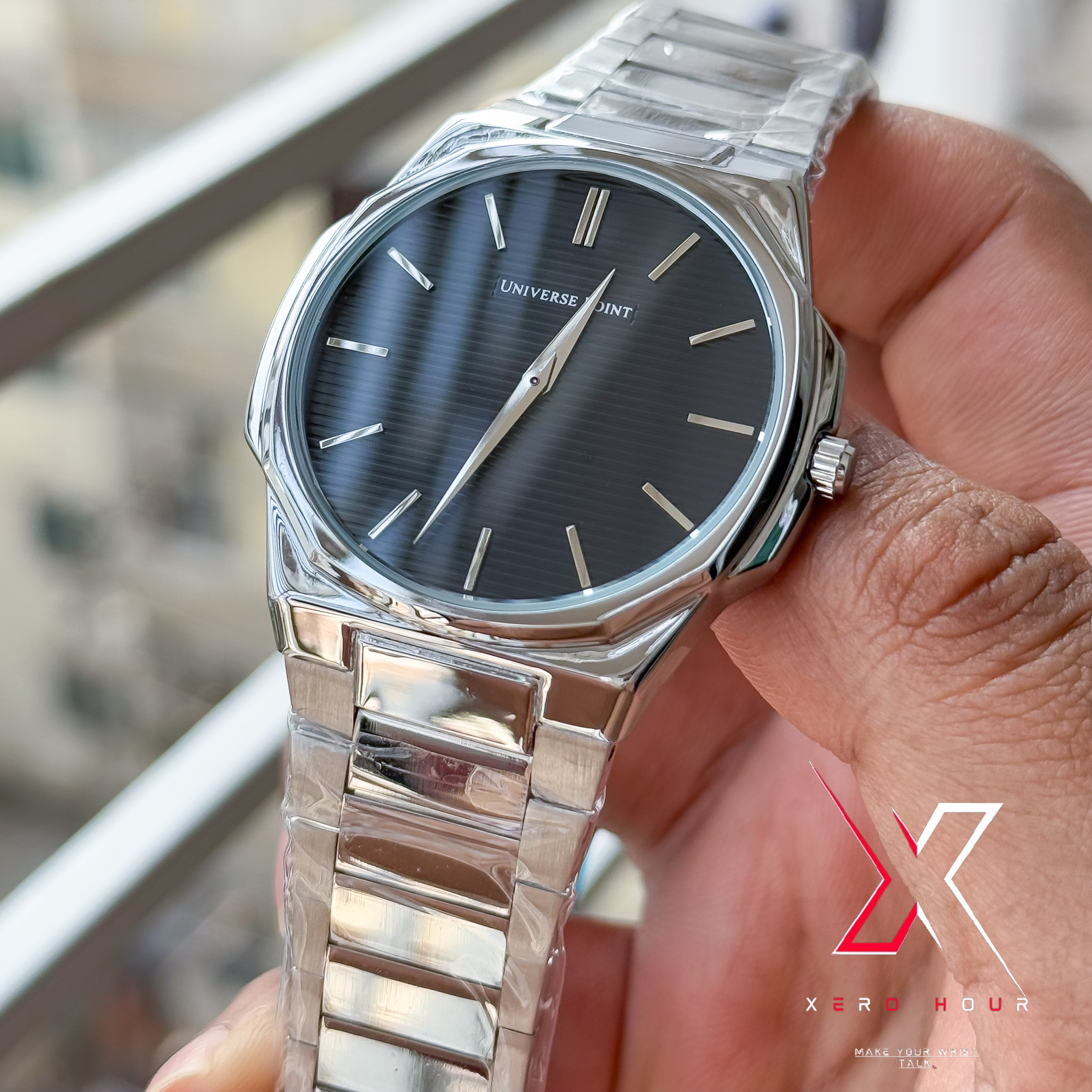 Universe Point | Authentic | Super Slim | Hexa Shape | Black Dial